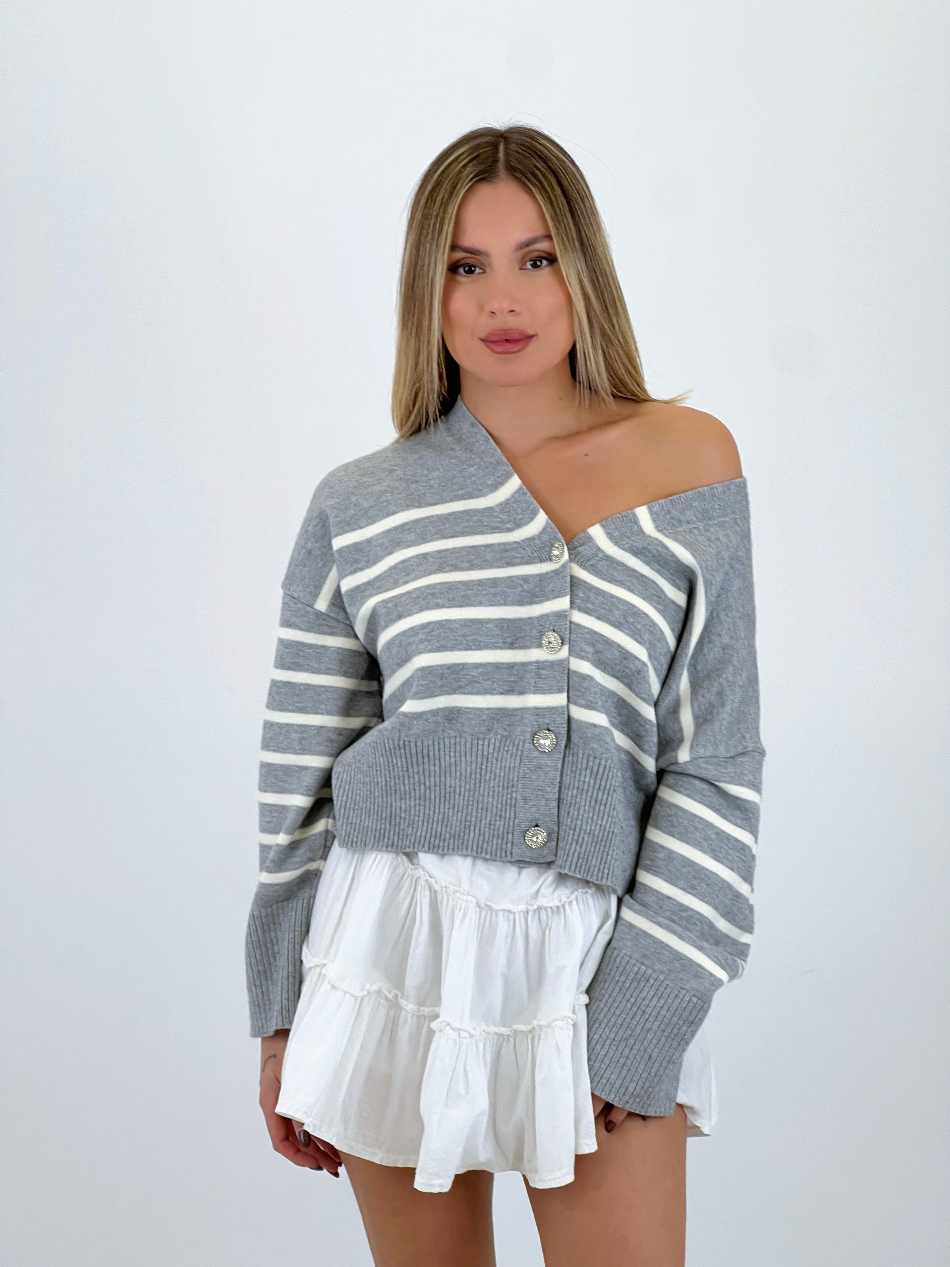 Chaqueta rayas botones - Zebra&Maduixa®