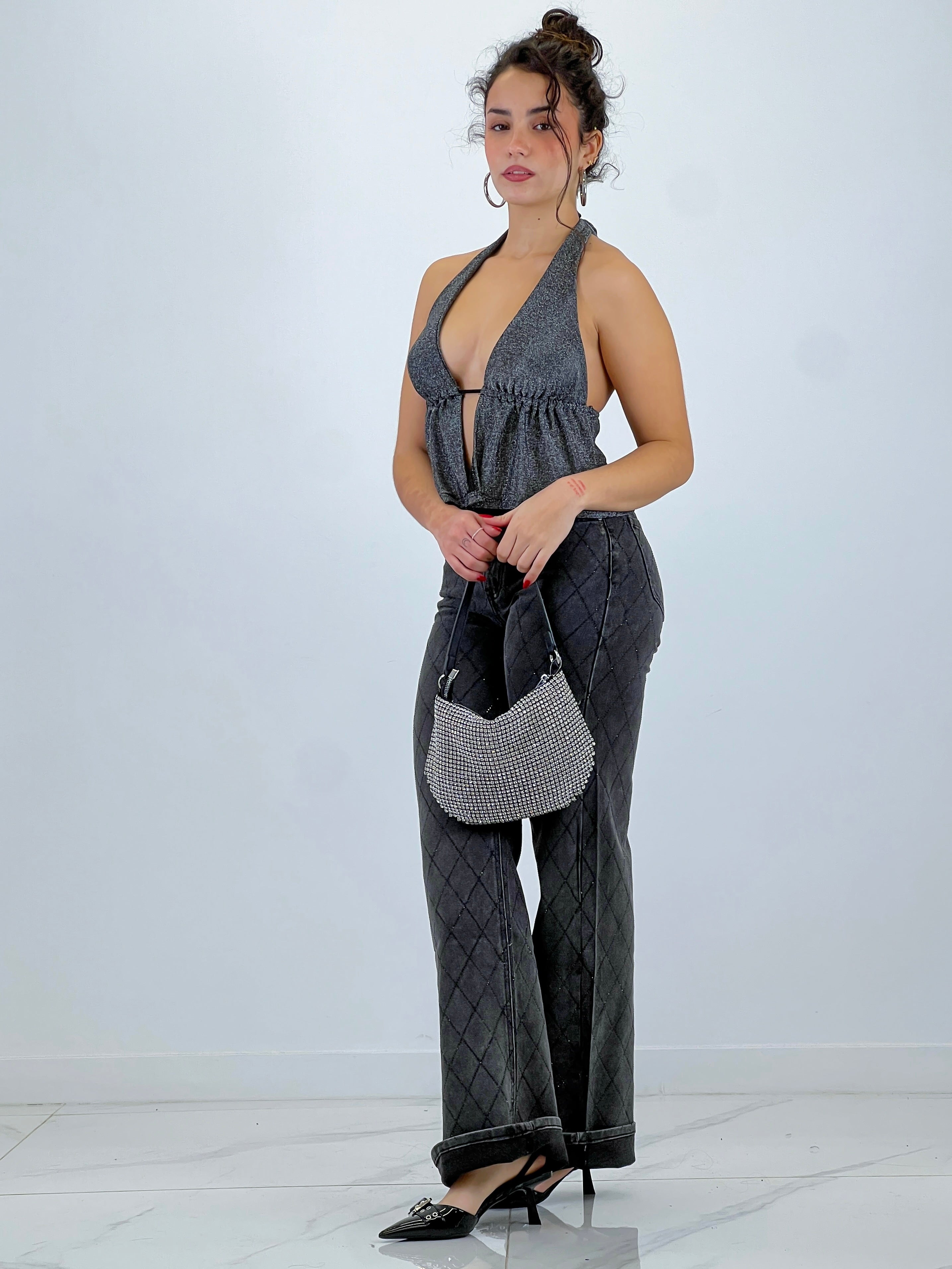 Jeans wide leg brillantes - Zebra&Maduixa®
