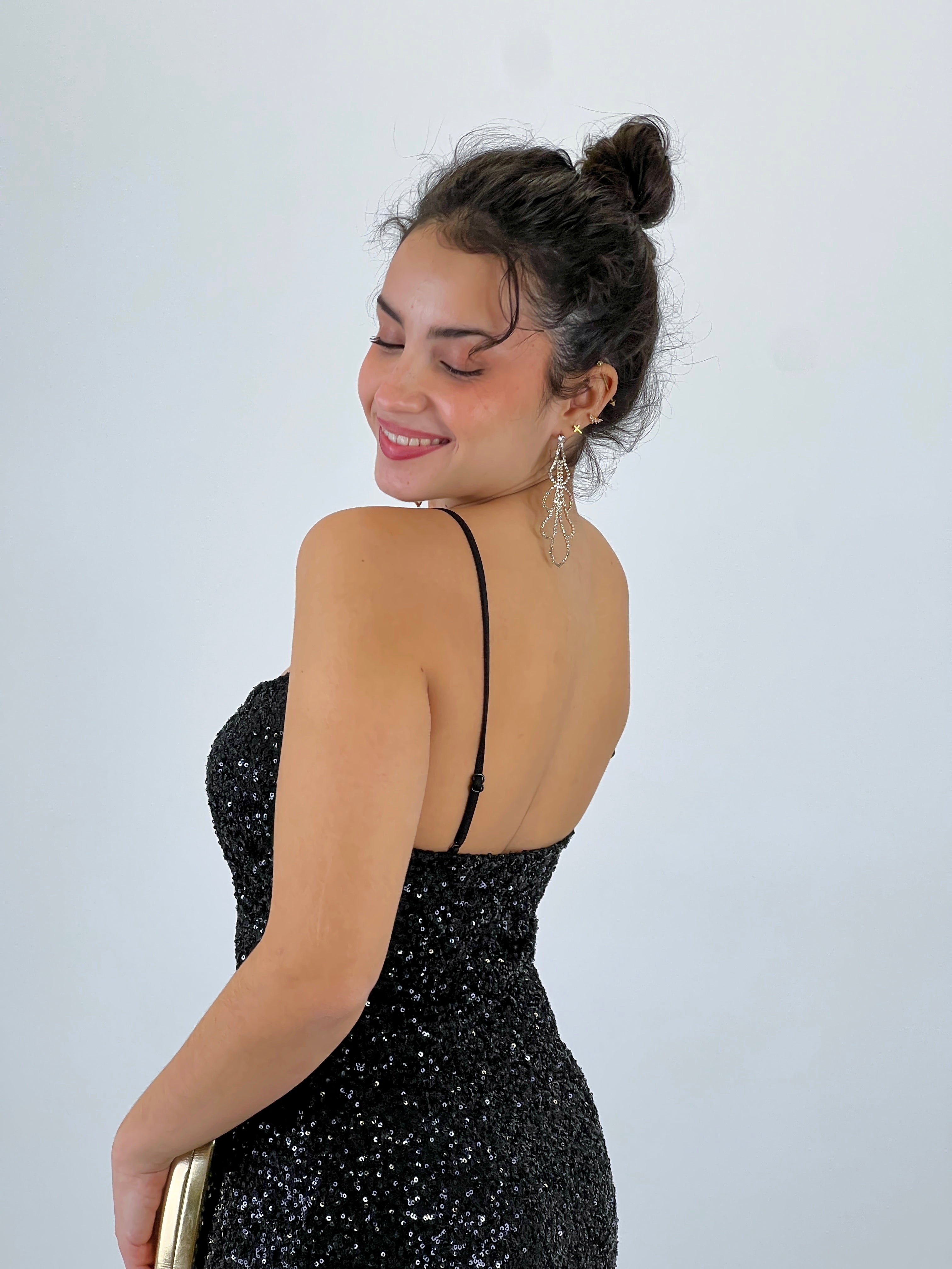 Vestido largo tirantes lentejuelas - Zebra&Maduixa®