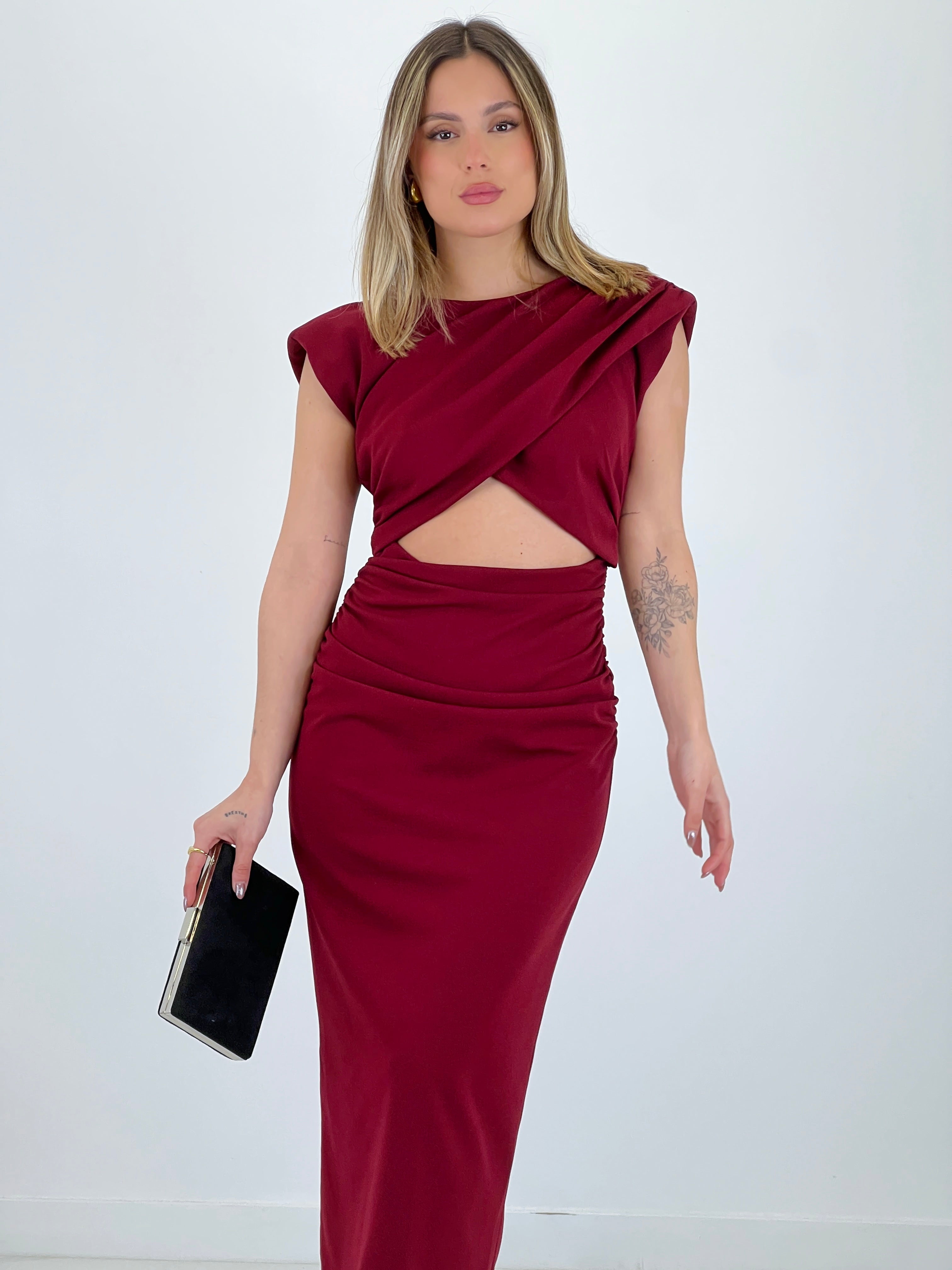 Vestido cut out midi Mirta - Zebra&Maduixa®