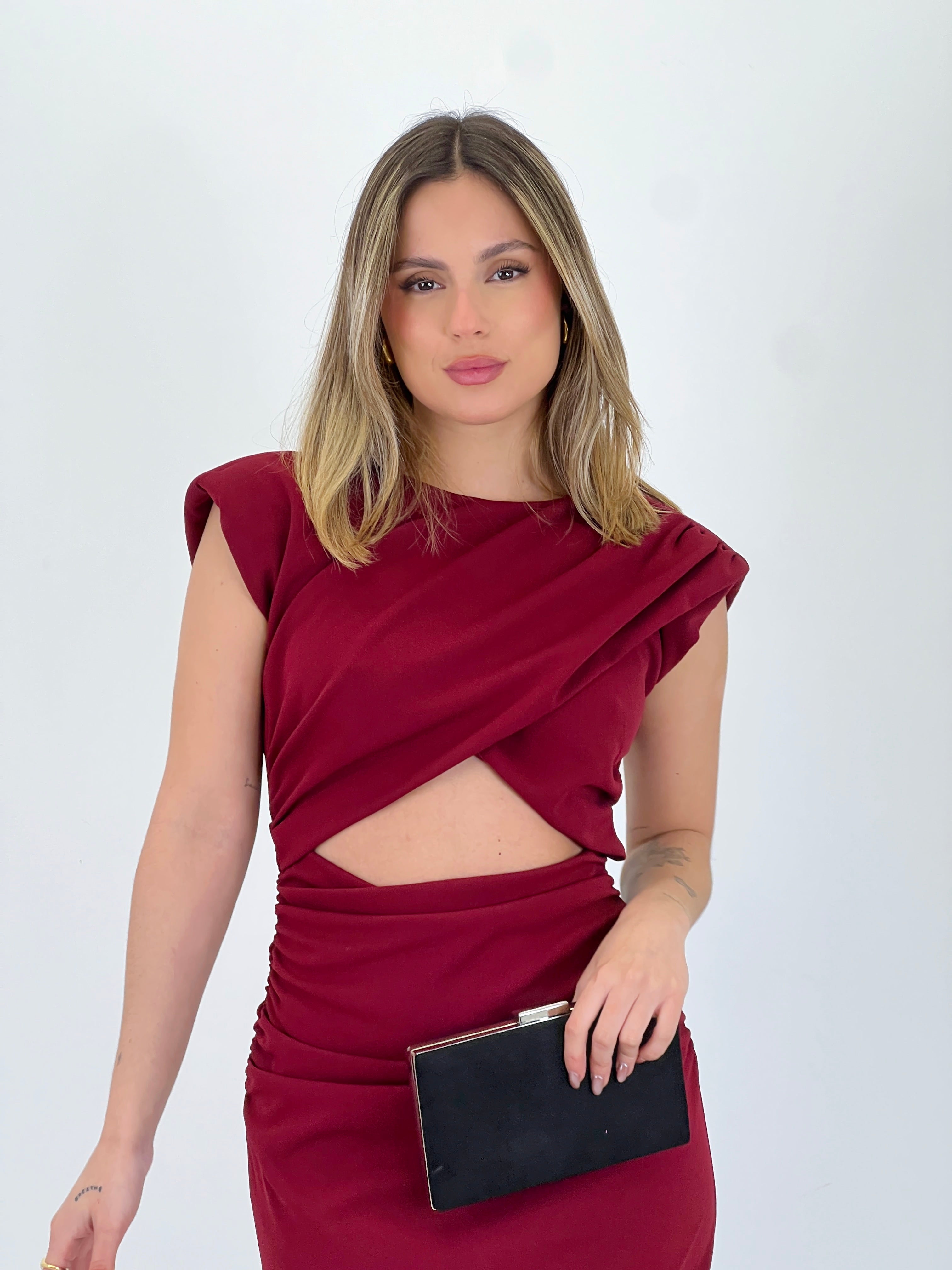 Vestido cut out midi Mirta - Zebra&Maduixa®