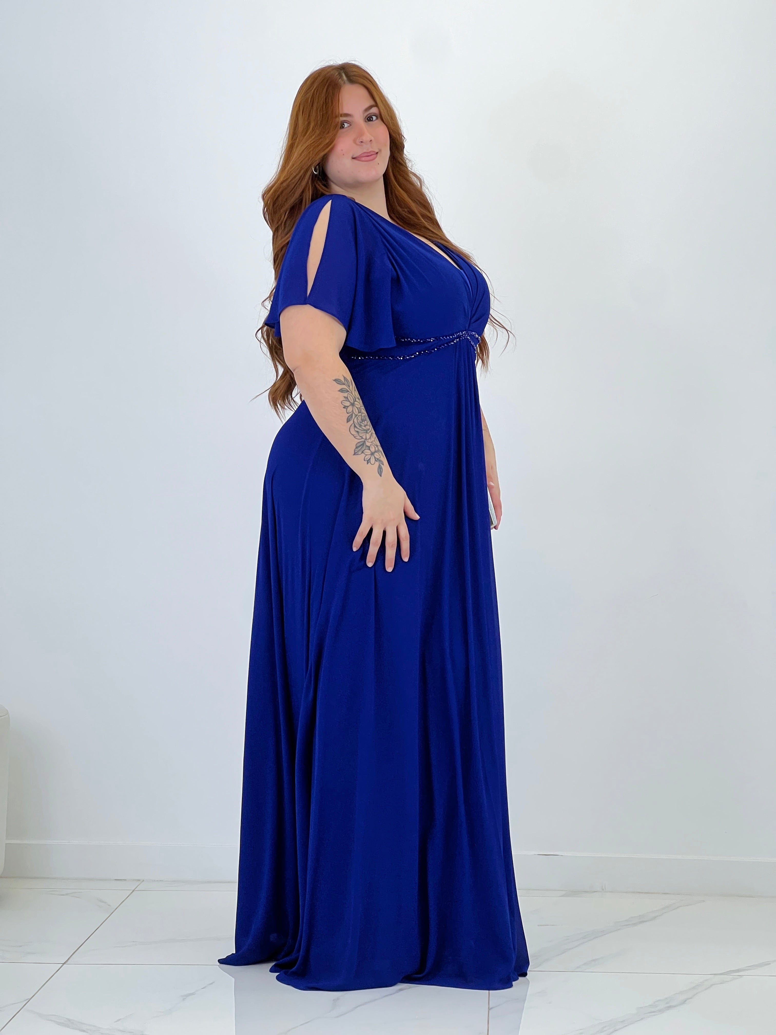 Vestido cintura pedrería Frida