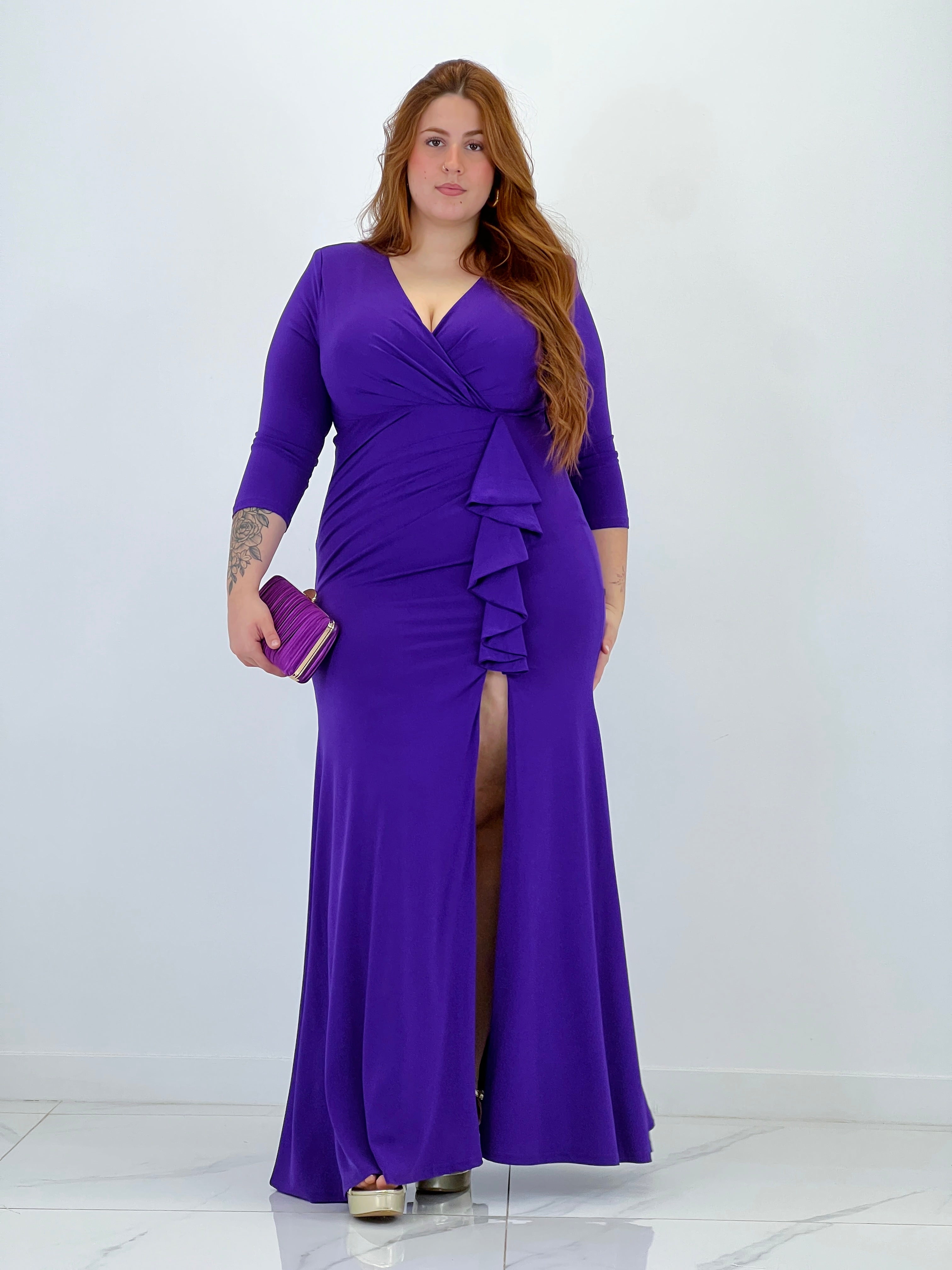 Vestido con manga y volante Xenia - Zebra&Maduixa®