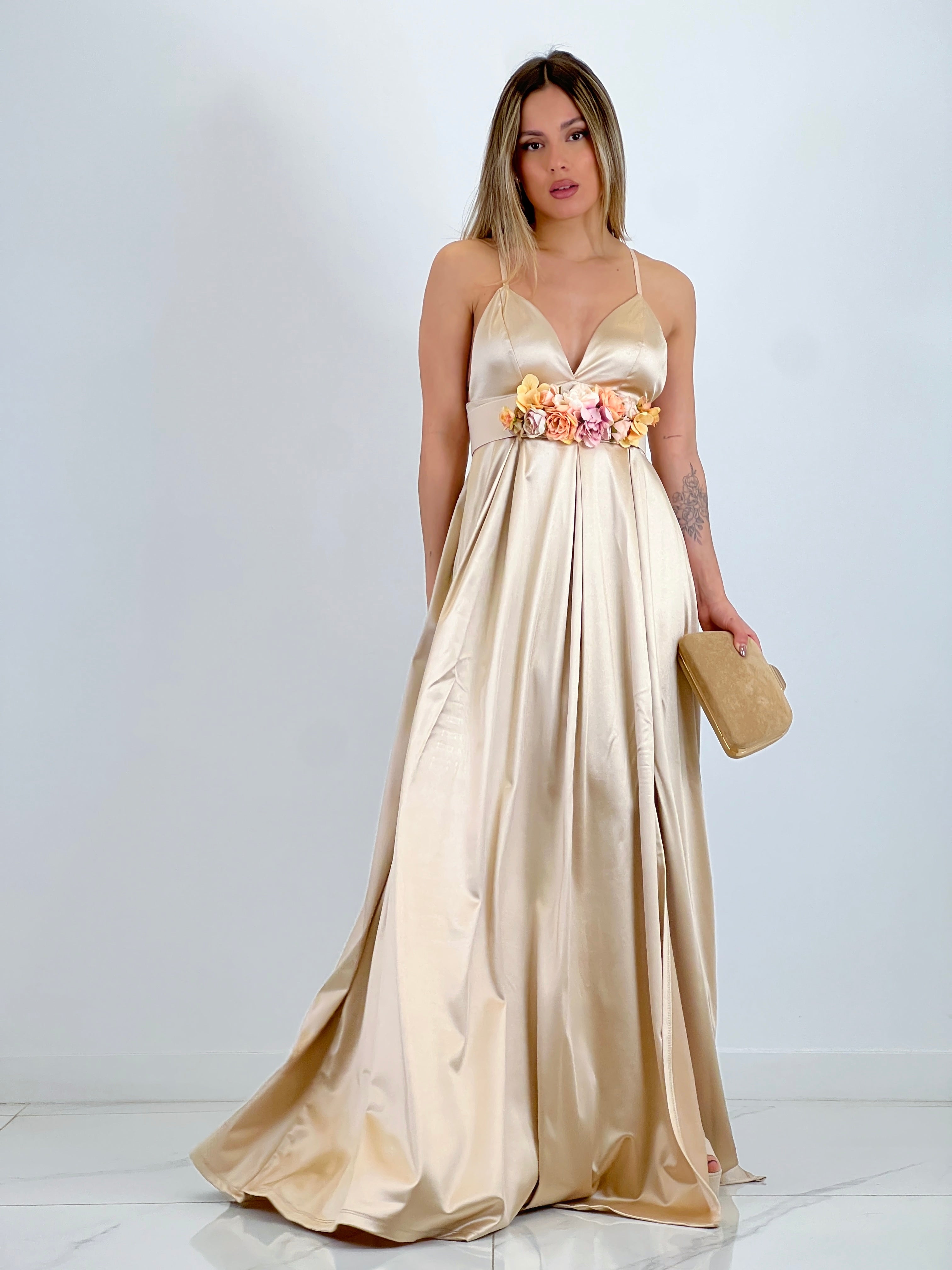 Seline satin dress