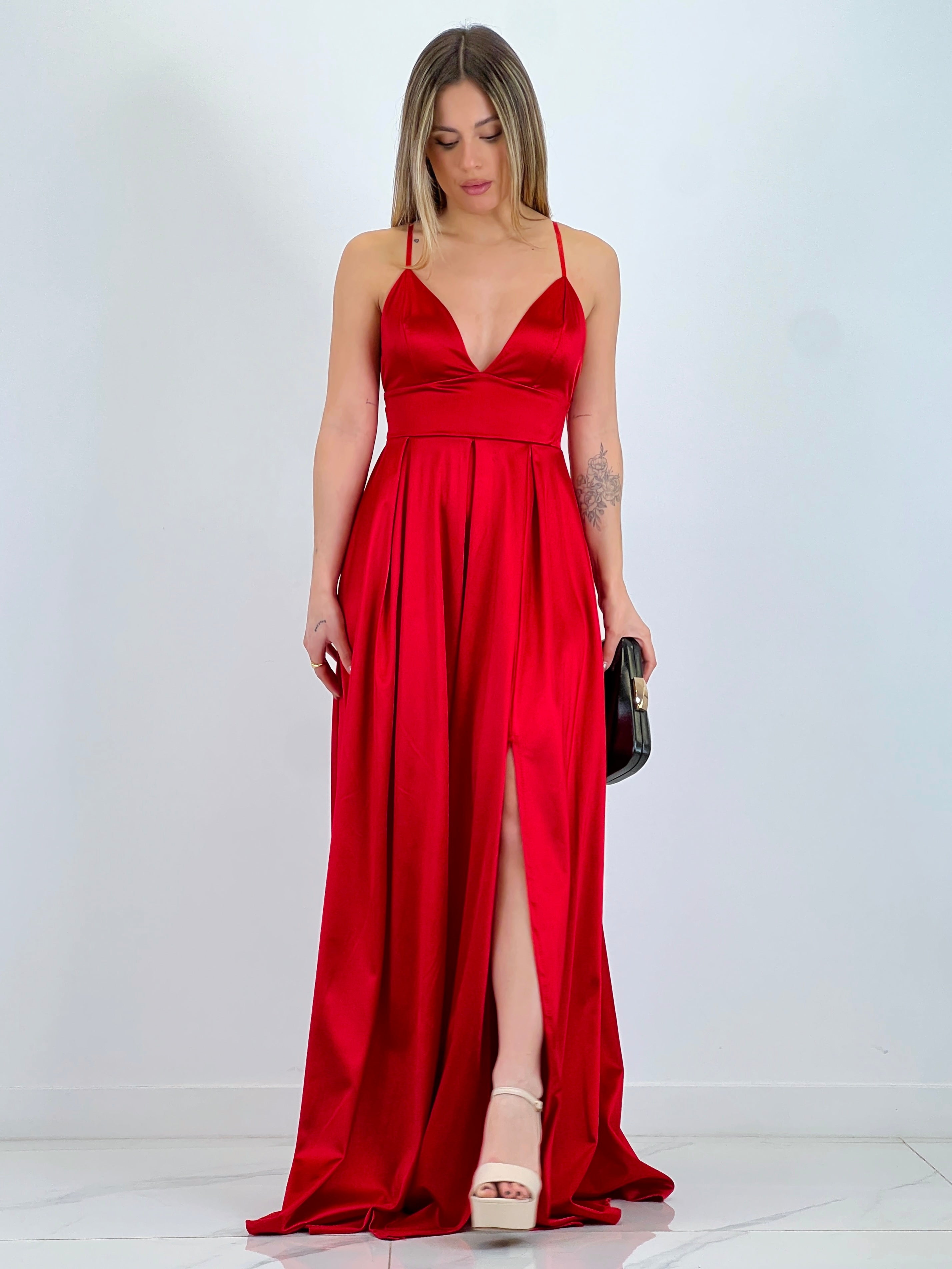 Seline satin dress