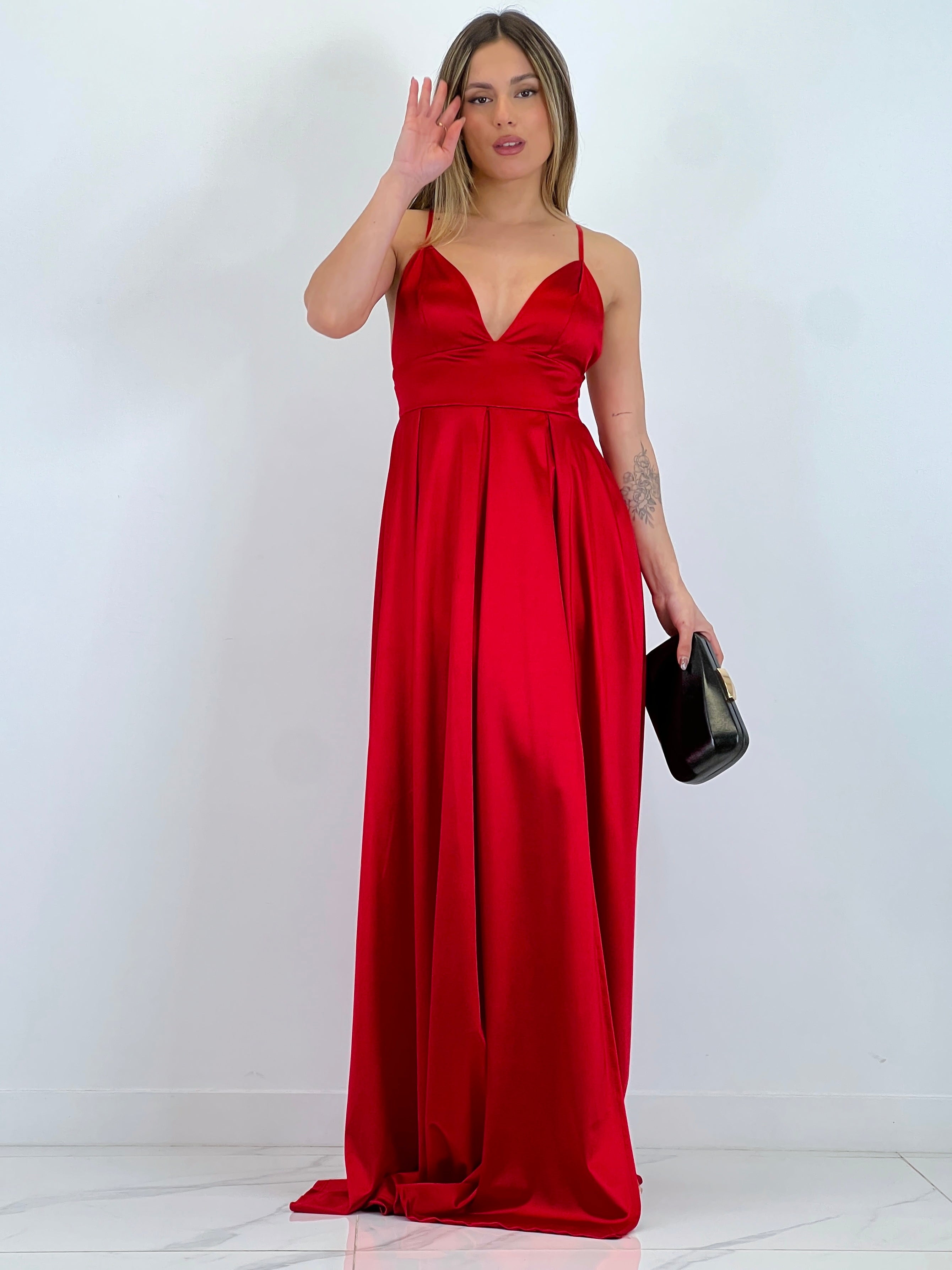 Seline satin dress