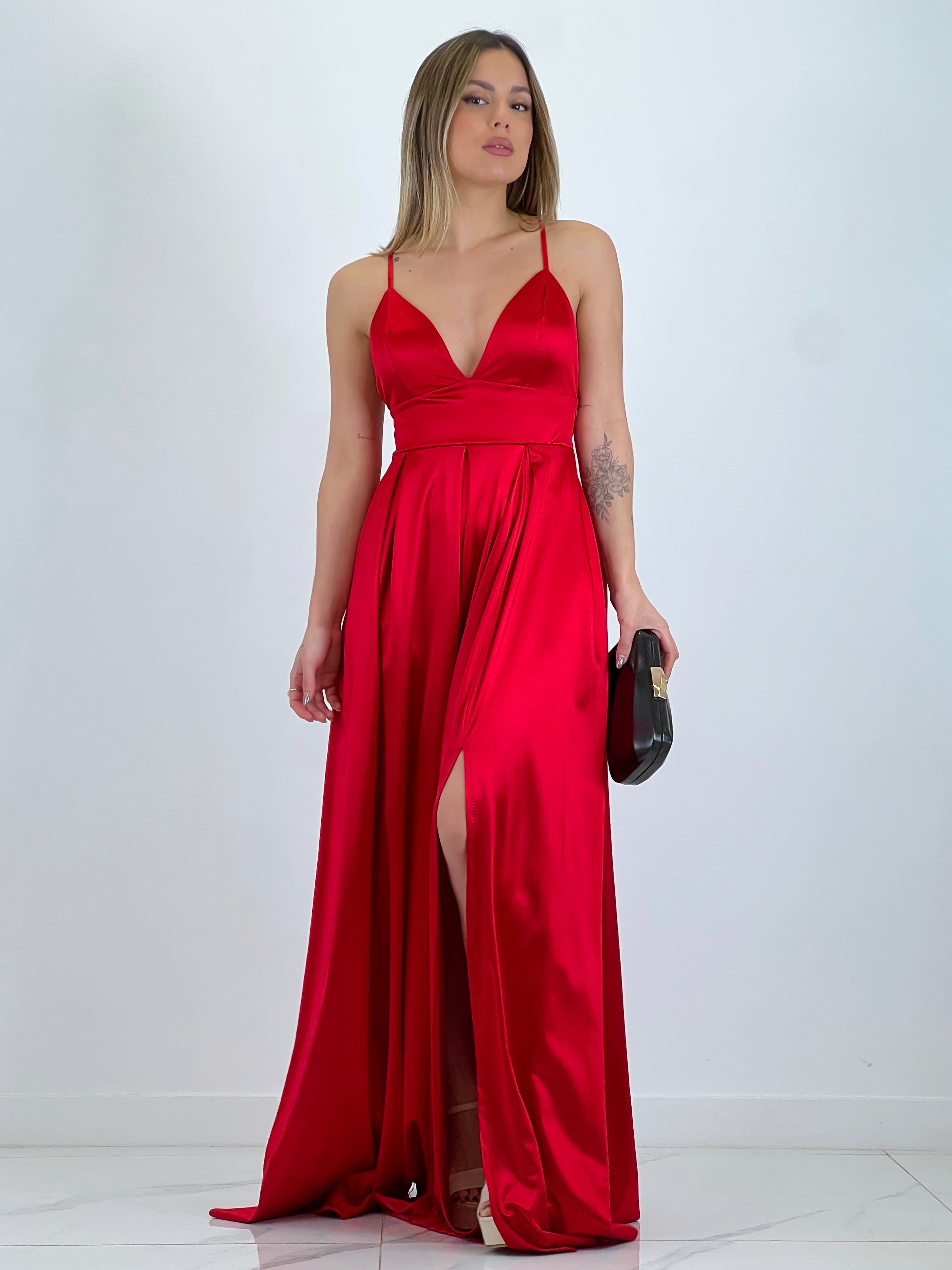 Seline satin dress