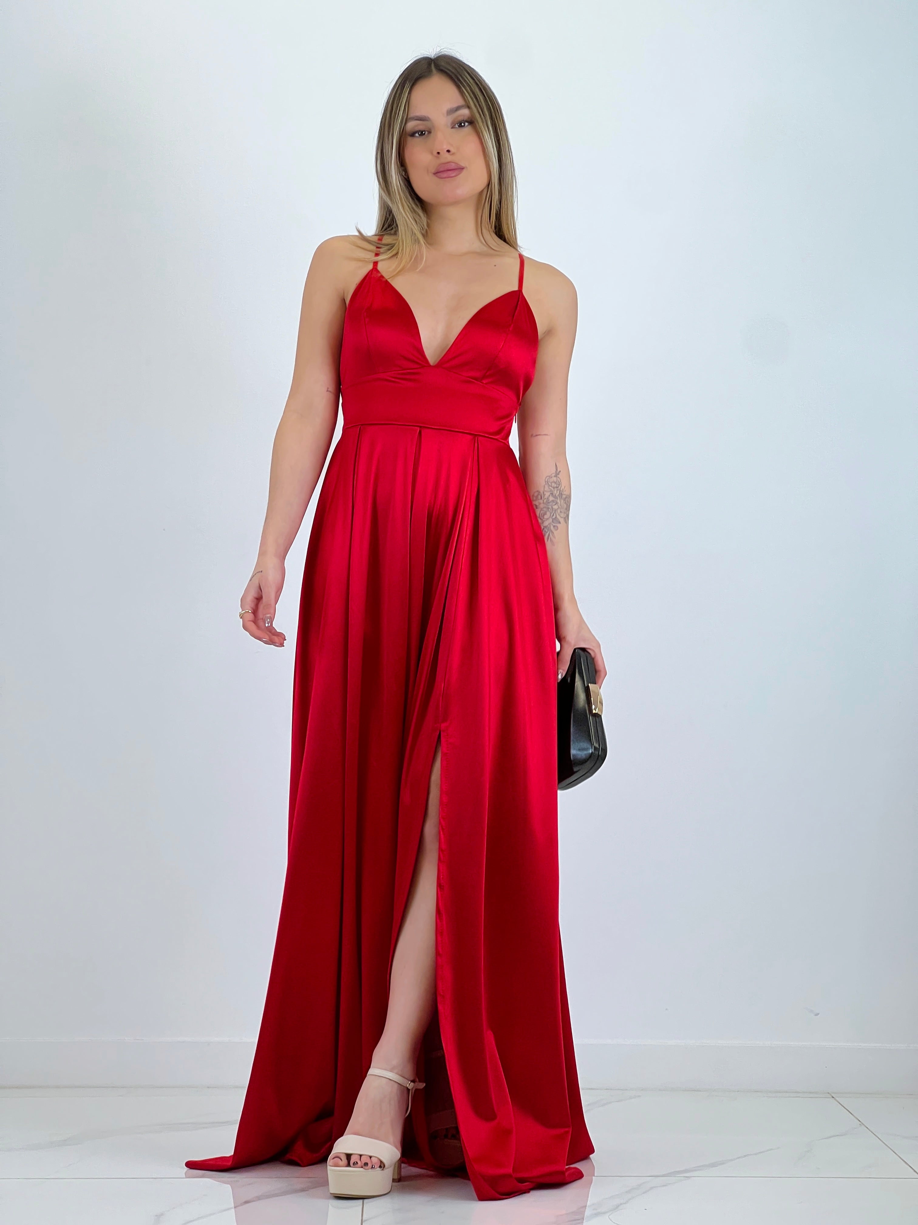 Seline satin dress