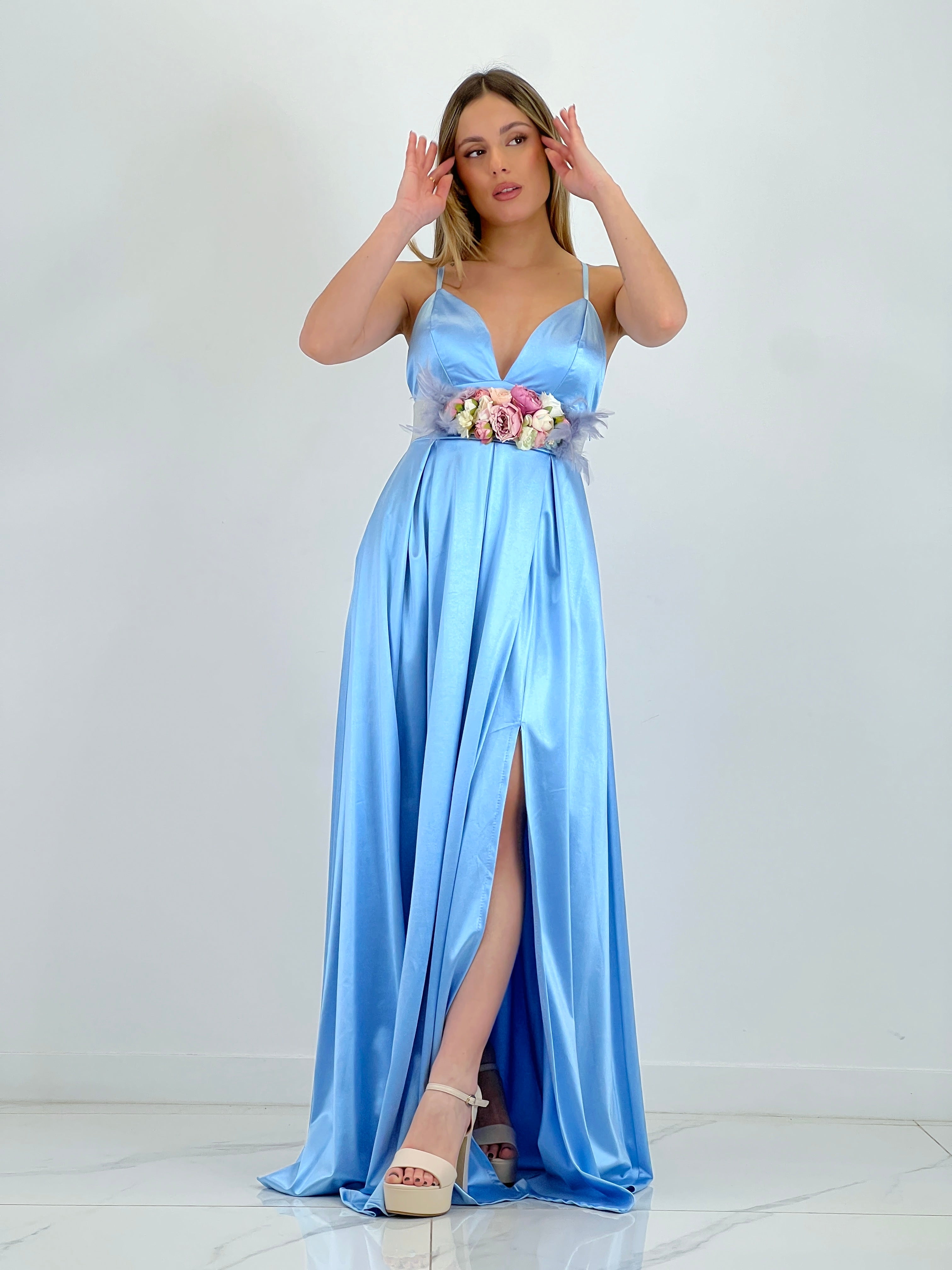 Seline satin dress
