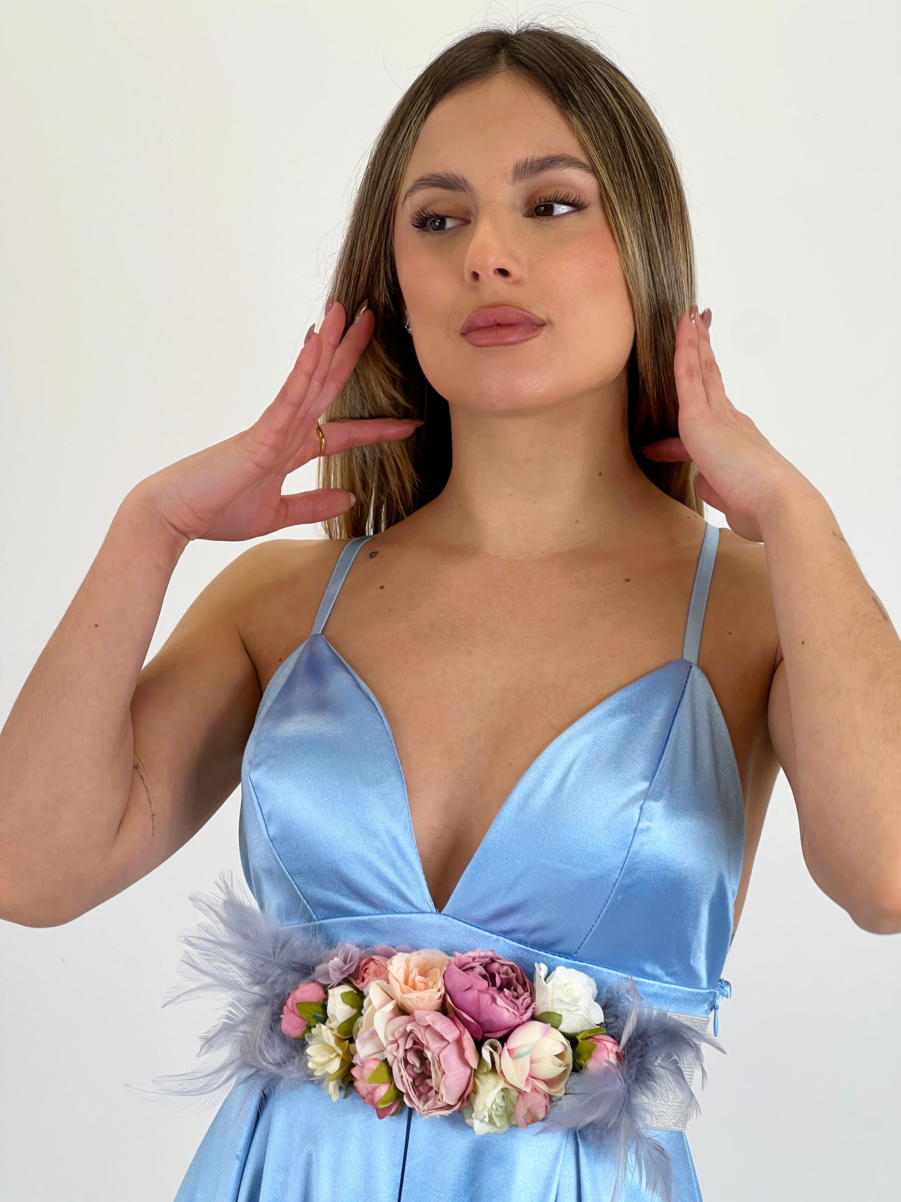 Seline satin dress