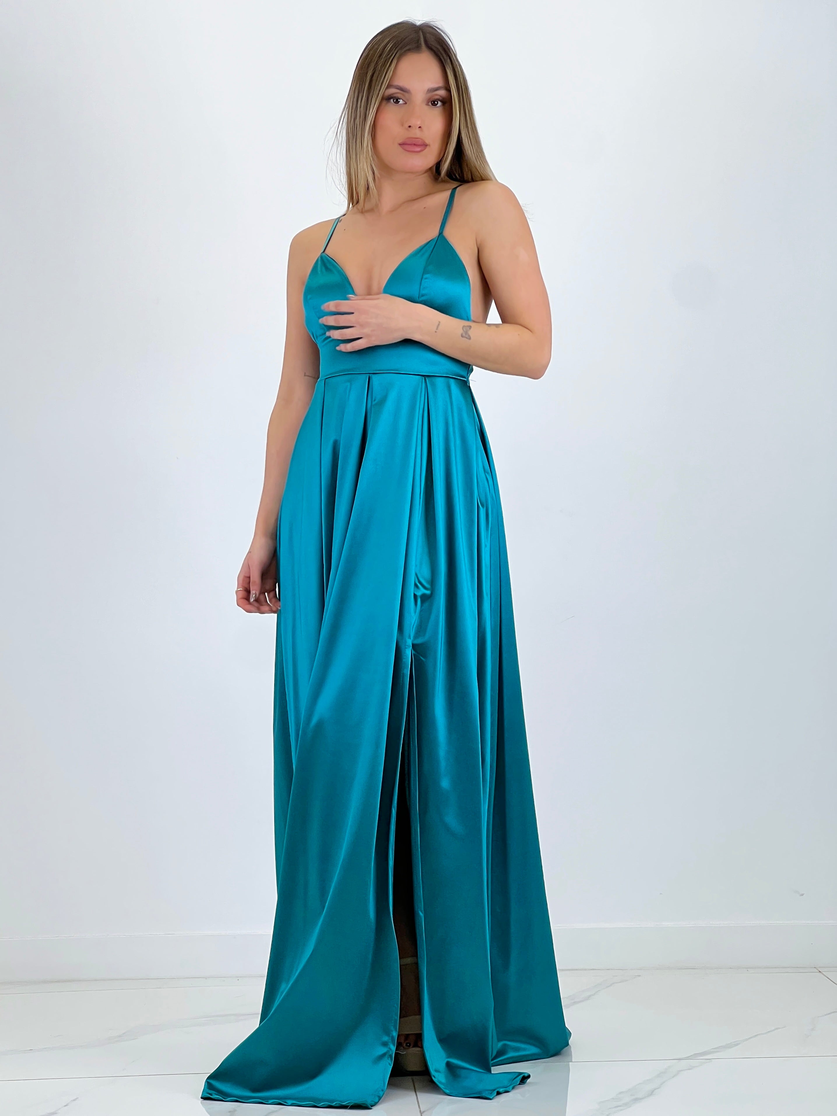 Seline satin dress