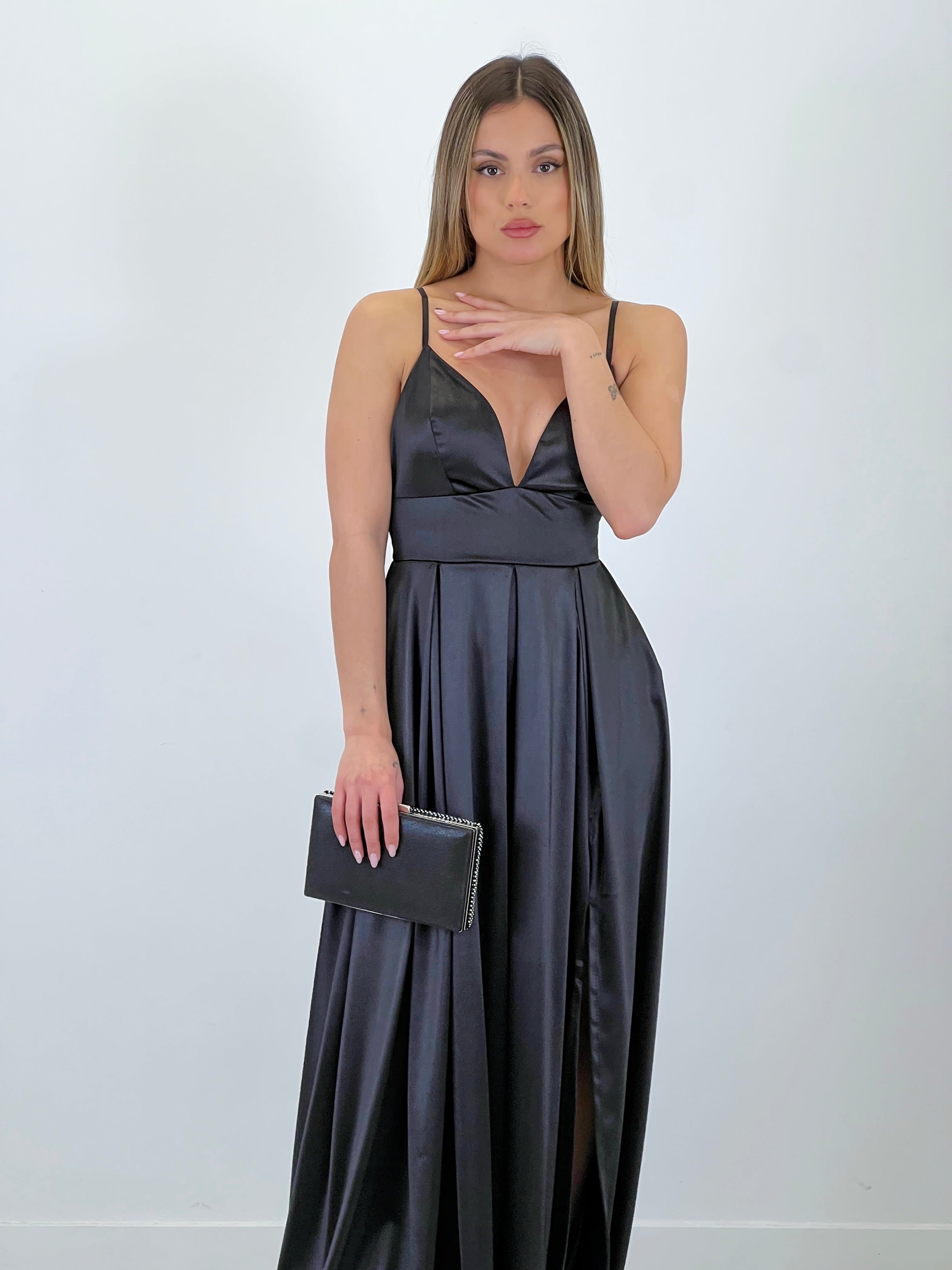Seline satin dress