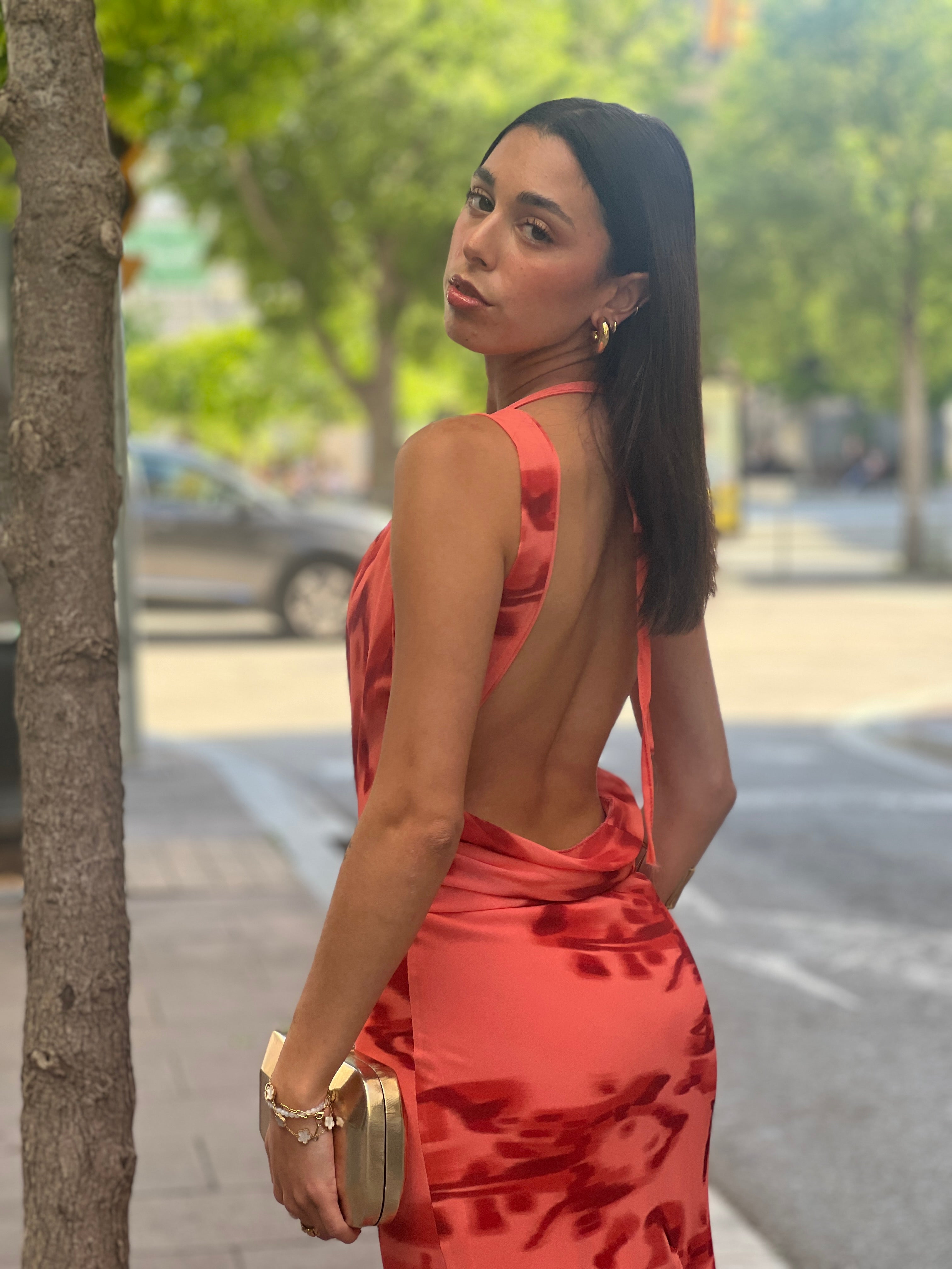 Vestido estampado drapeado Ona - Zebra&Maduixa®