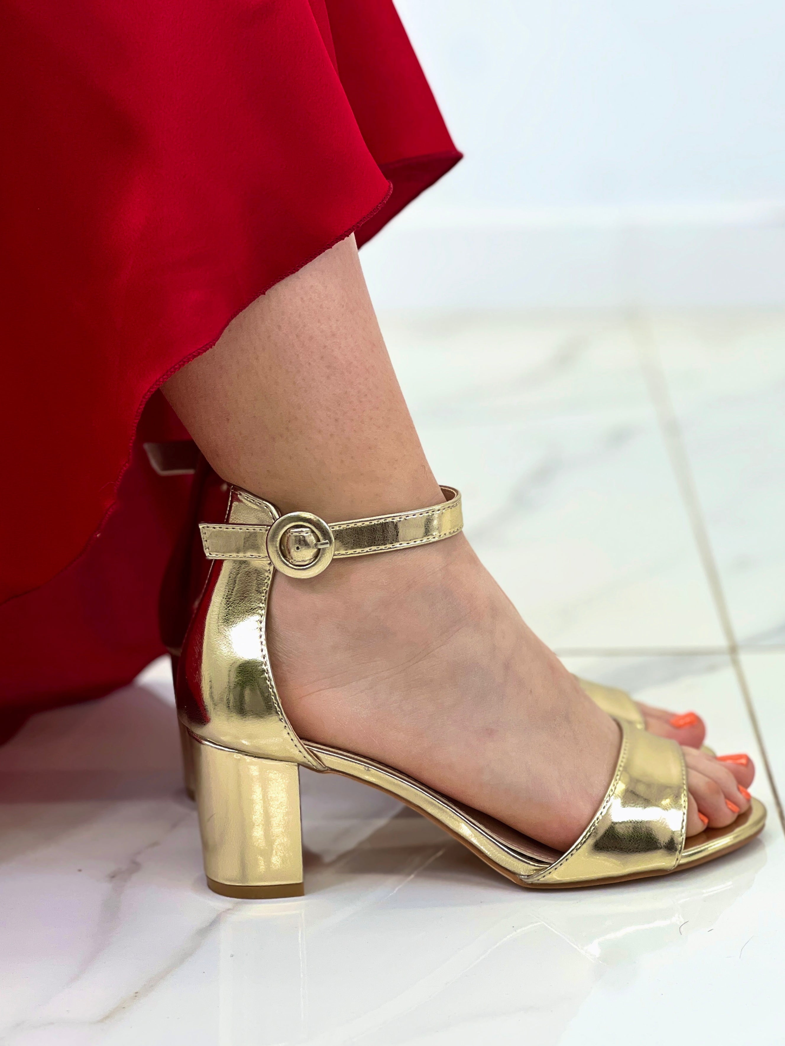 Sandalia tacón medio Alaia - Zebra&Maduixa®