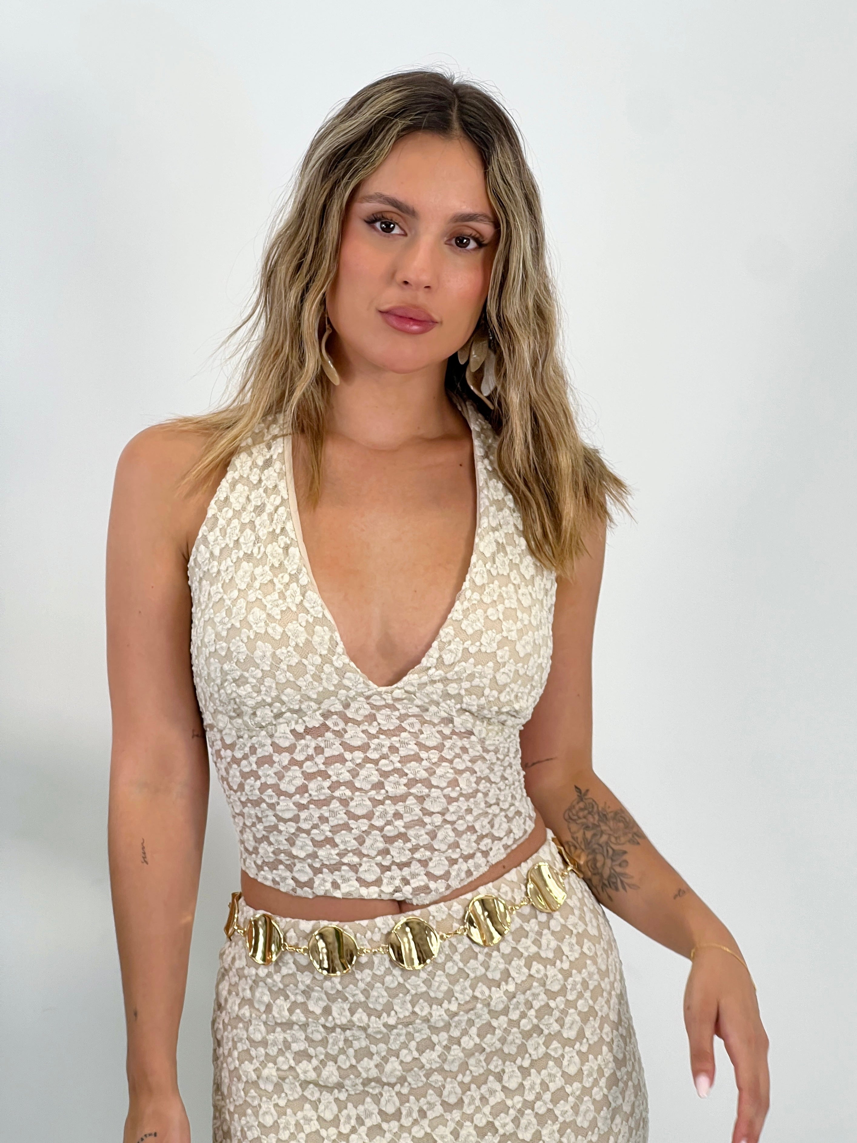 Top halter blonda - Zebra&Maduixa®