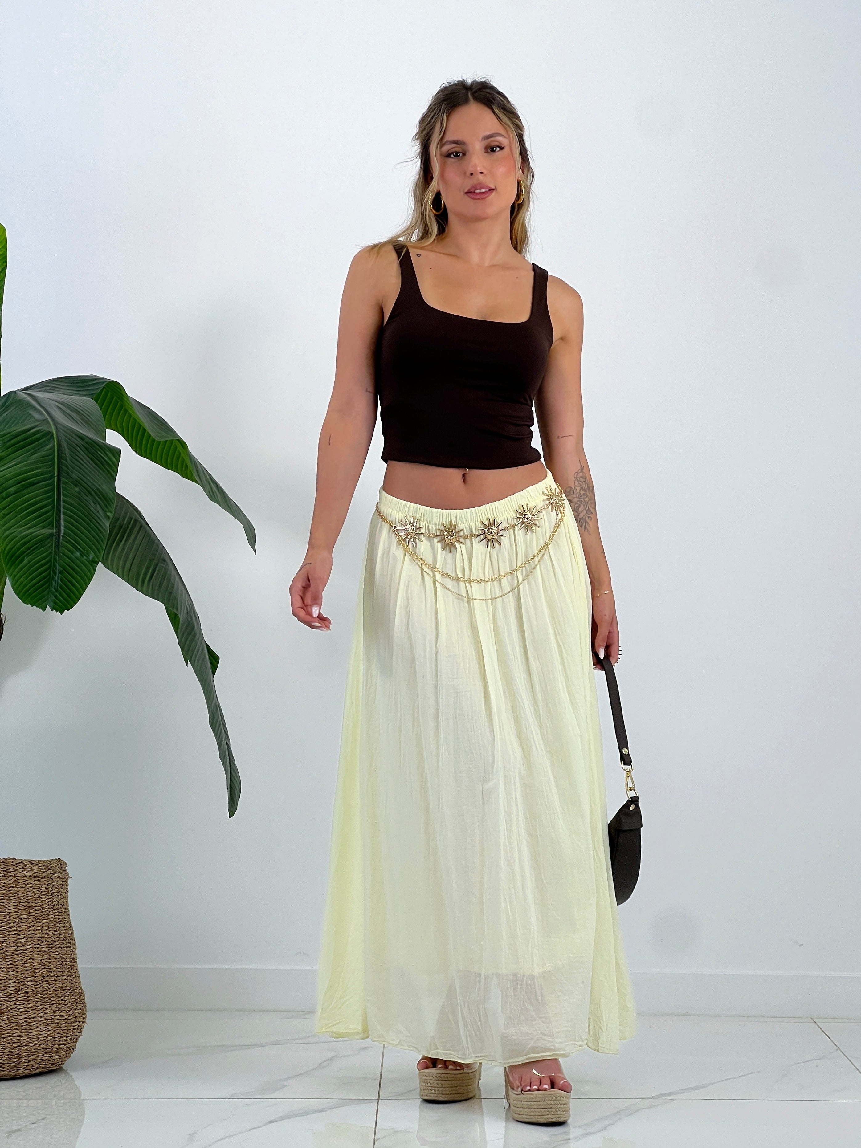Falda larga efecto arrugado - Zebra&Maduixa®