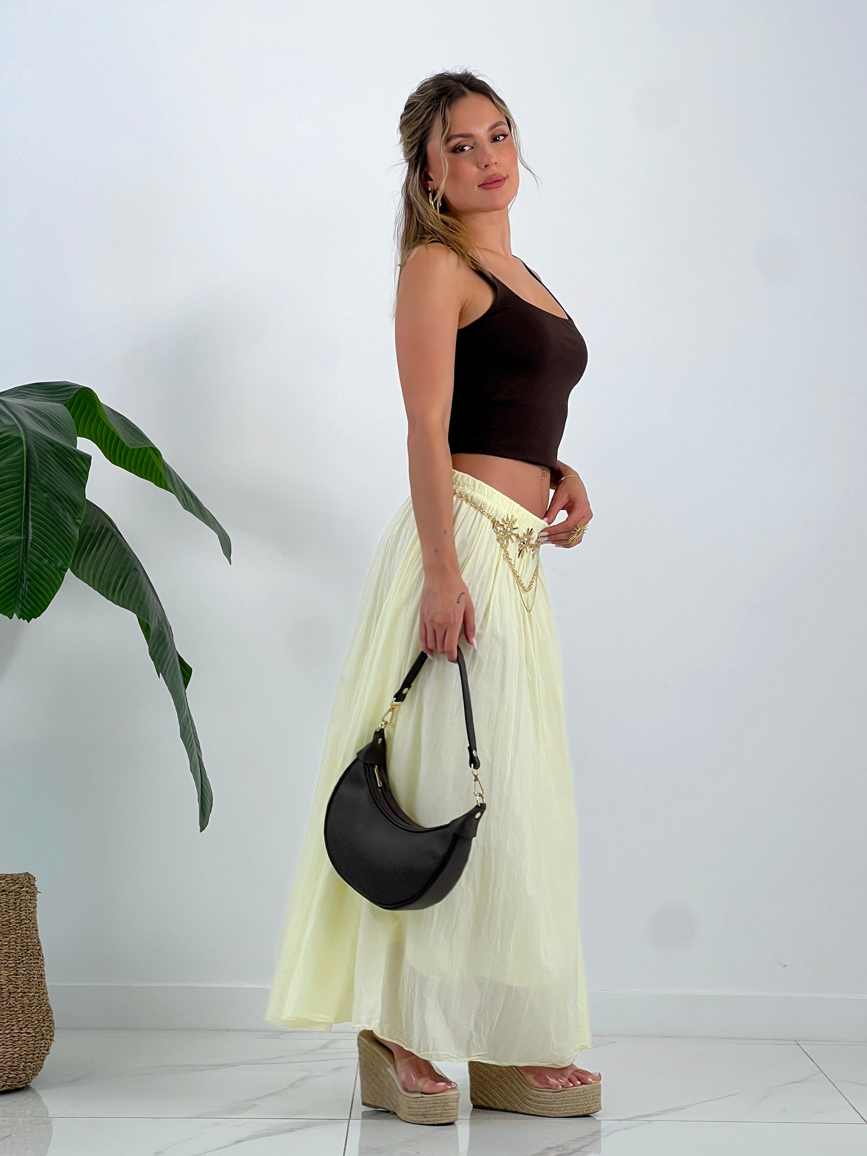 Falda larga efecto arrugado - Zebra&Maduixa®