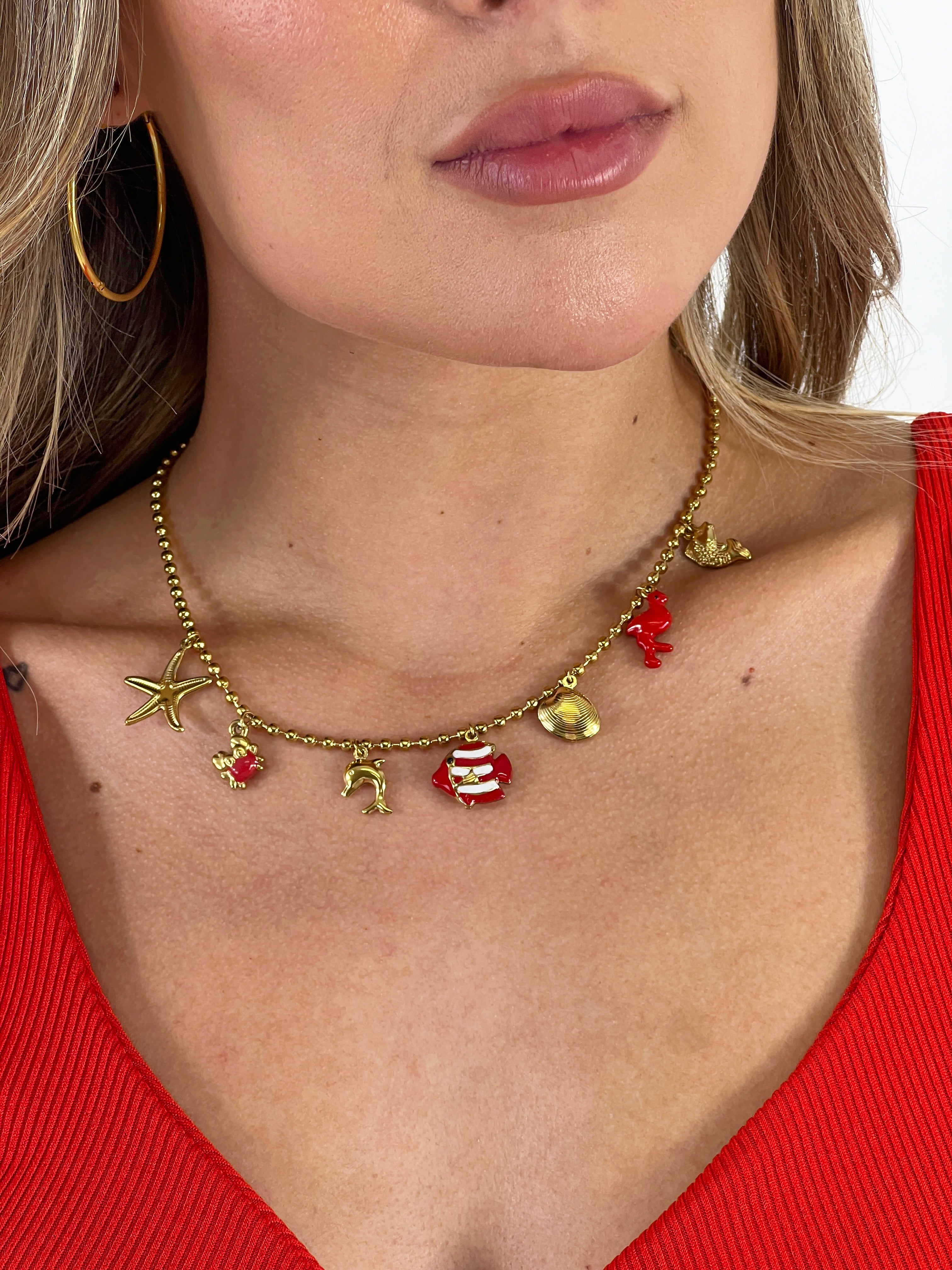 Collar con abalorios colgantes - Zebra&Maduixa®