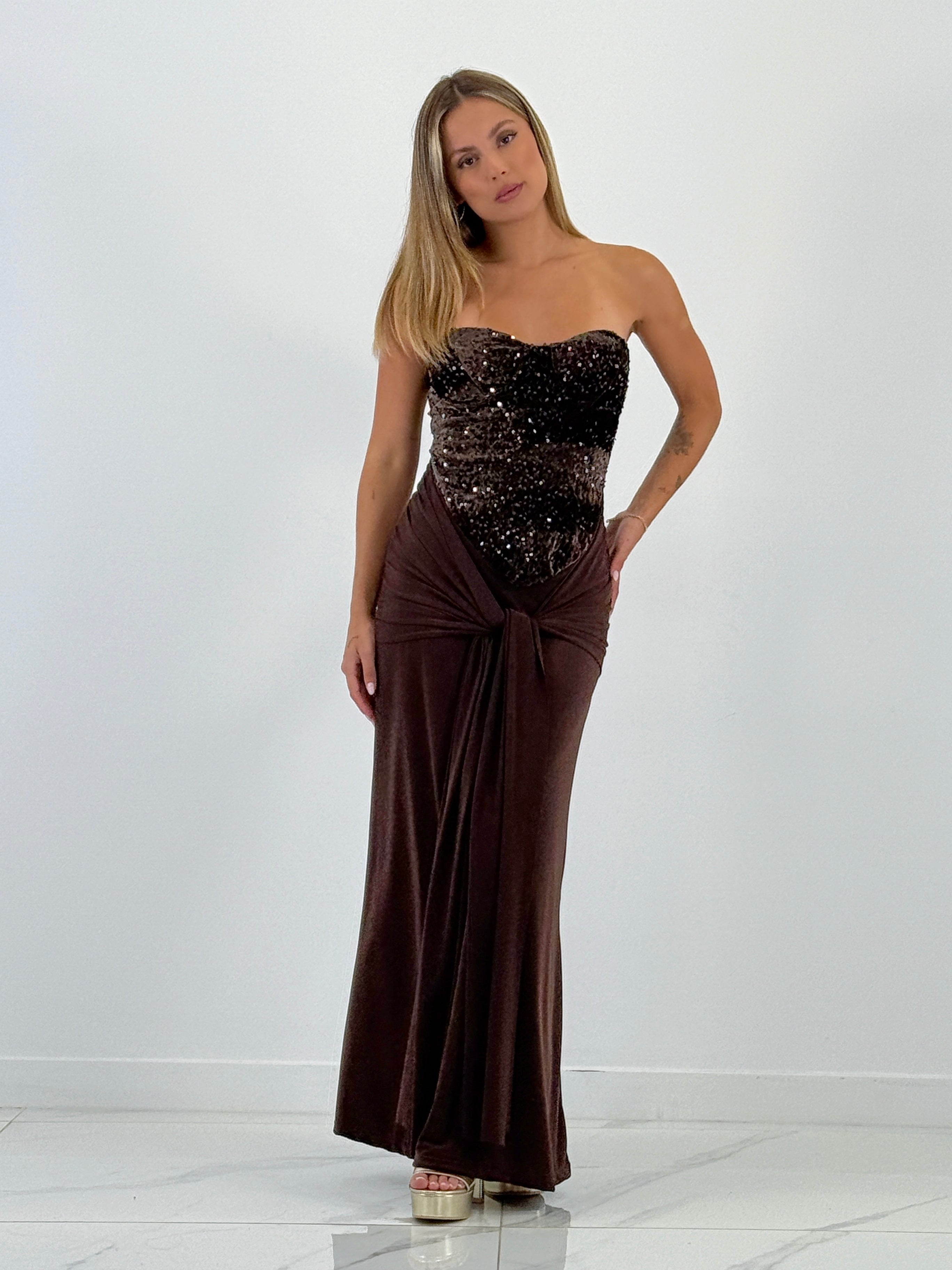 Vestido combinado terciopelo - Zebra&Maduixa®