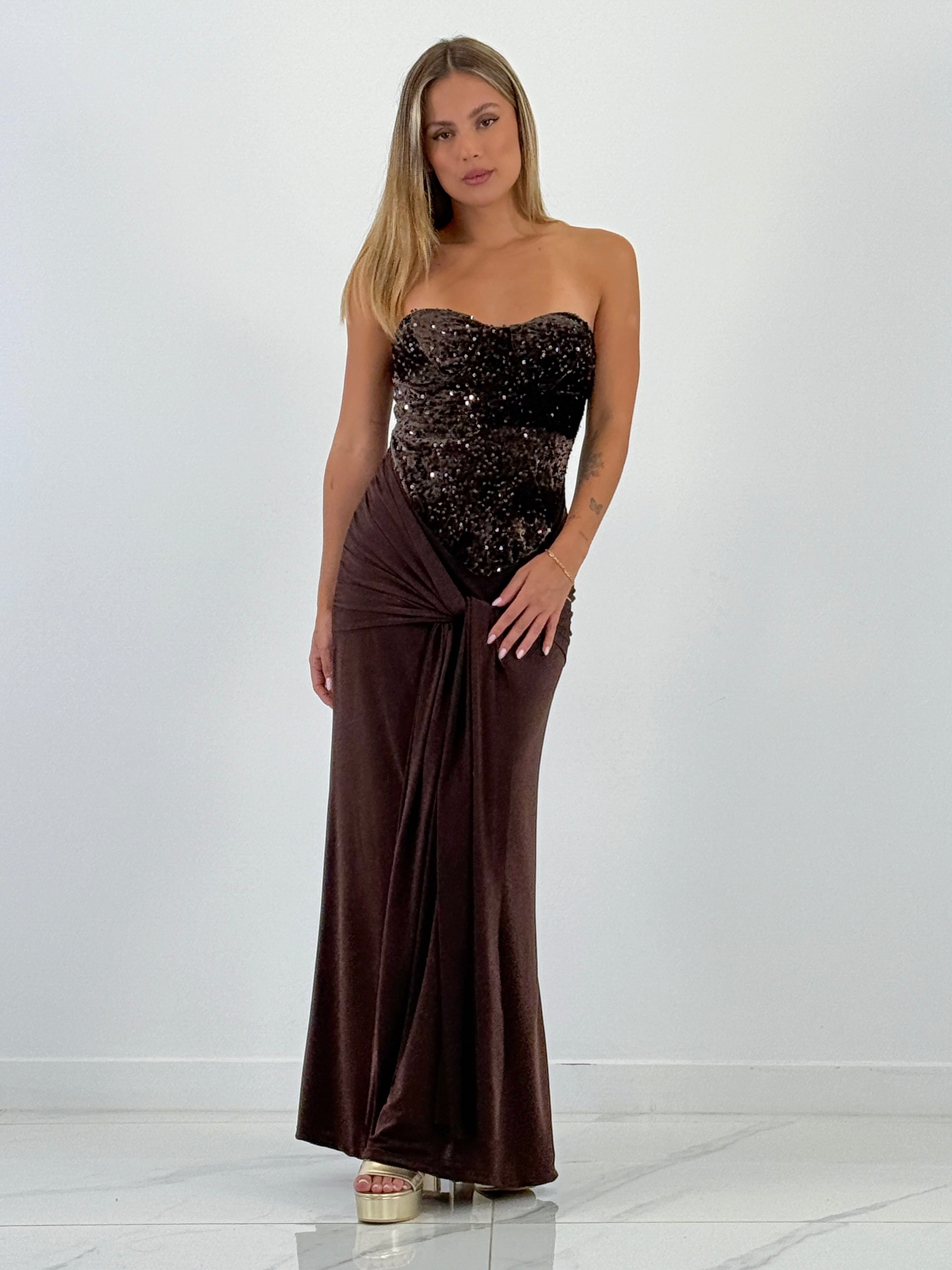 Vestido combinado terciopelo - Zebra&Maduixa®