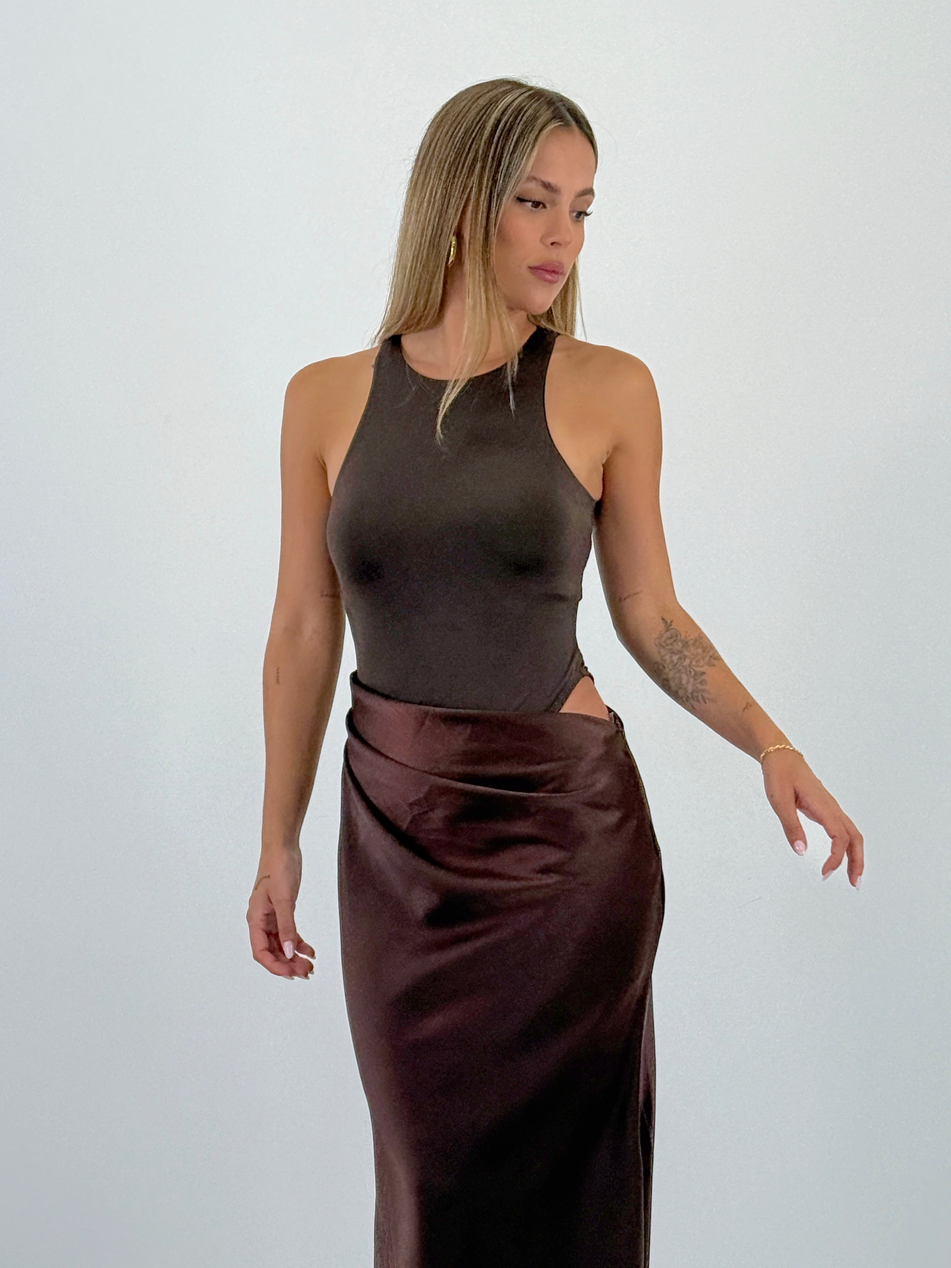 Vestido combinado raso Ania - Zebra&Maduixa®