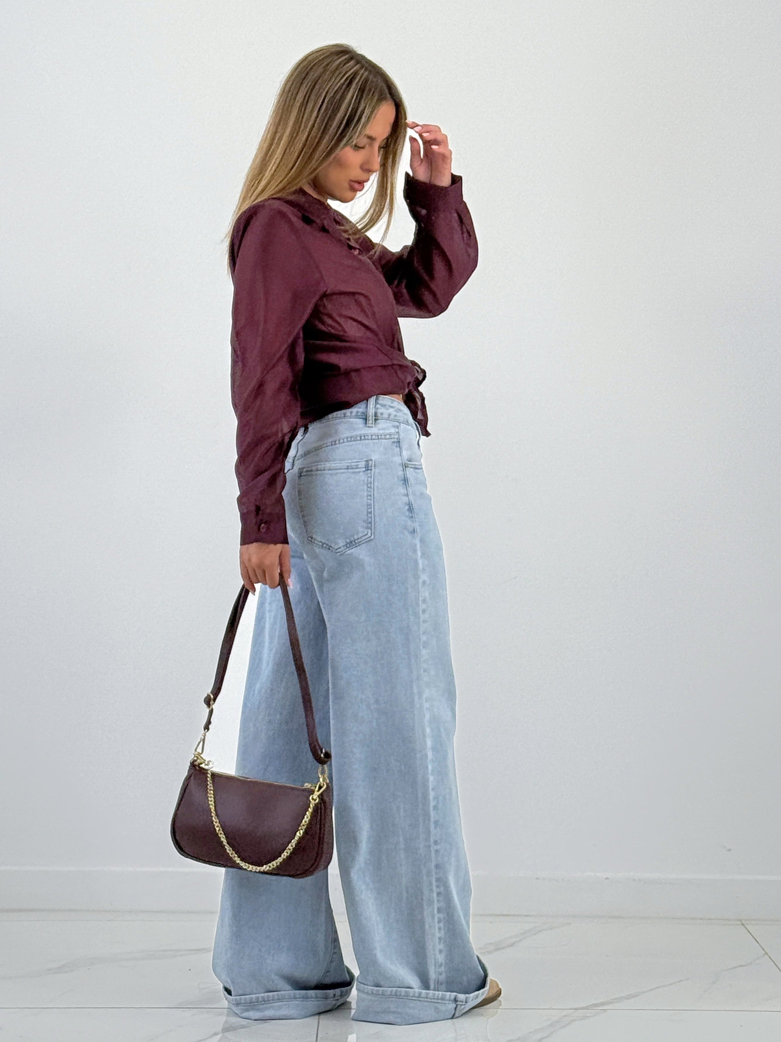 Bolso piel cadena