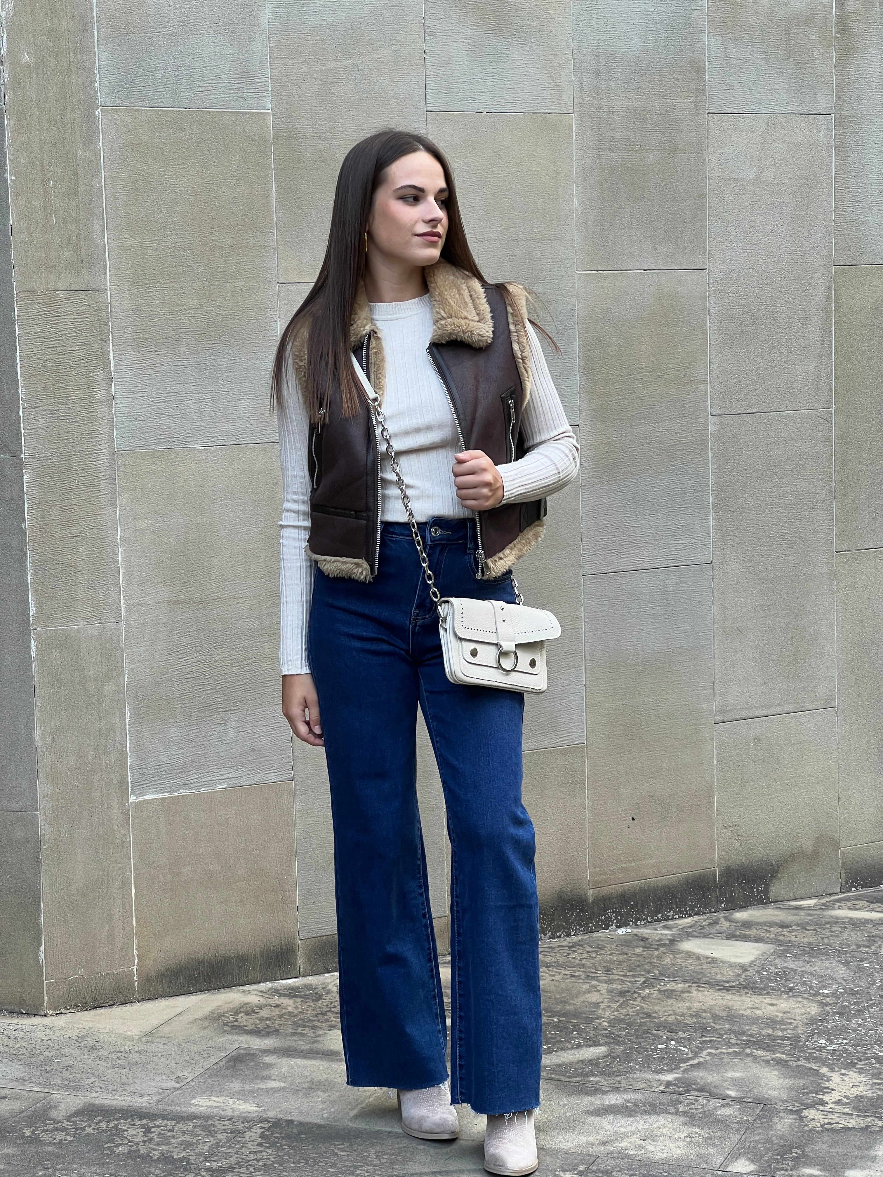 Gilet court réversible
