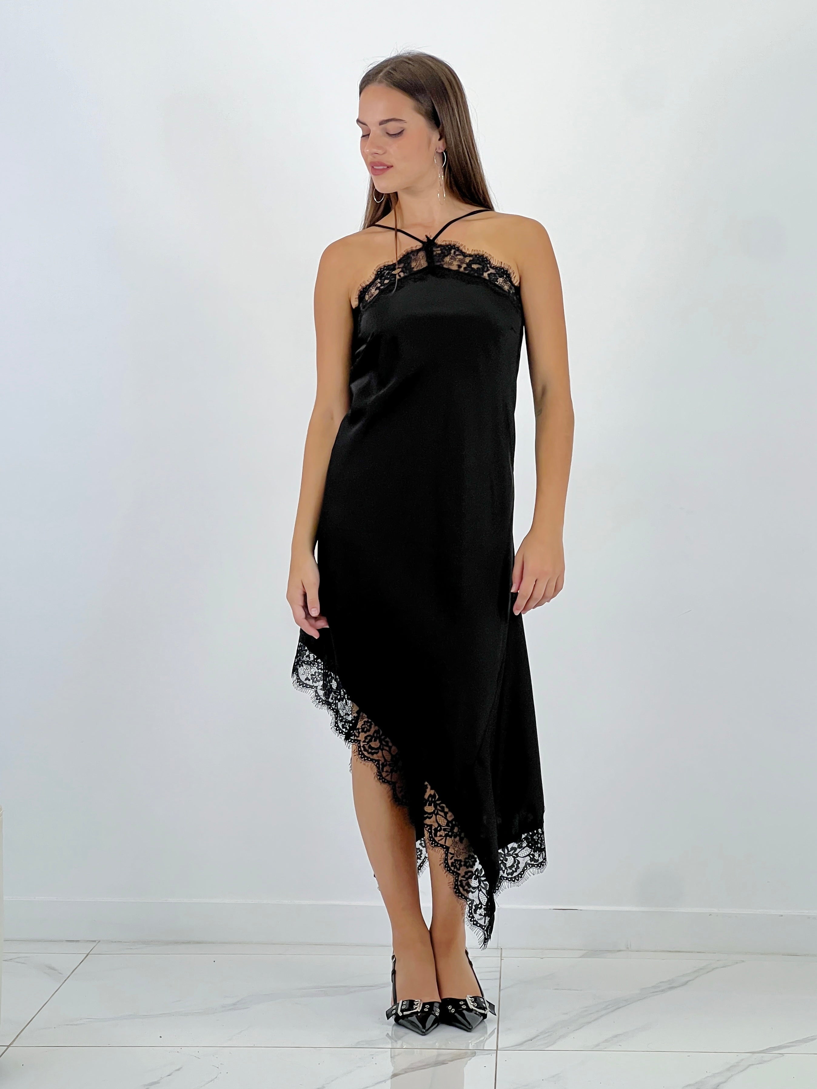 Vestido satinado encaje - Zebra&Maduixa®