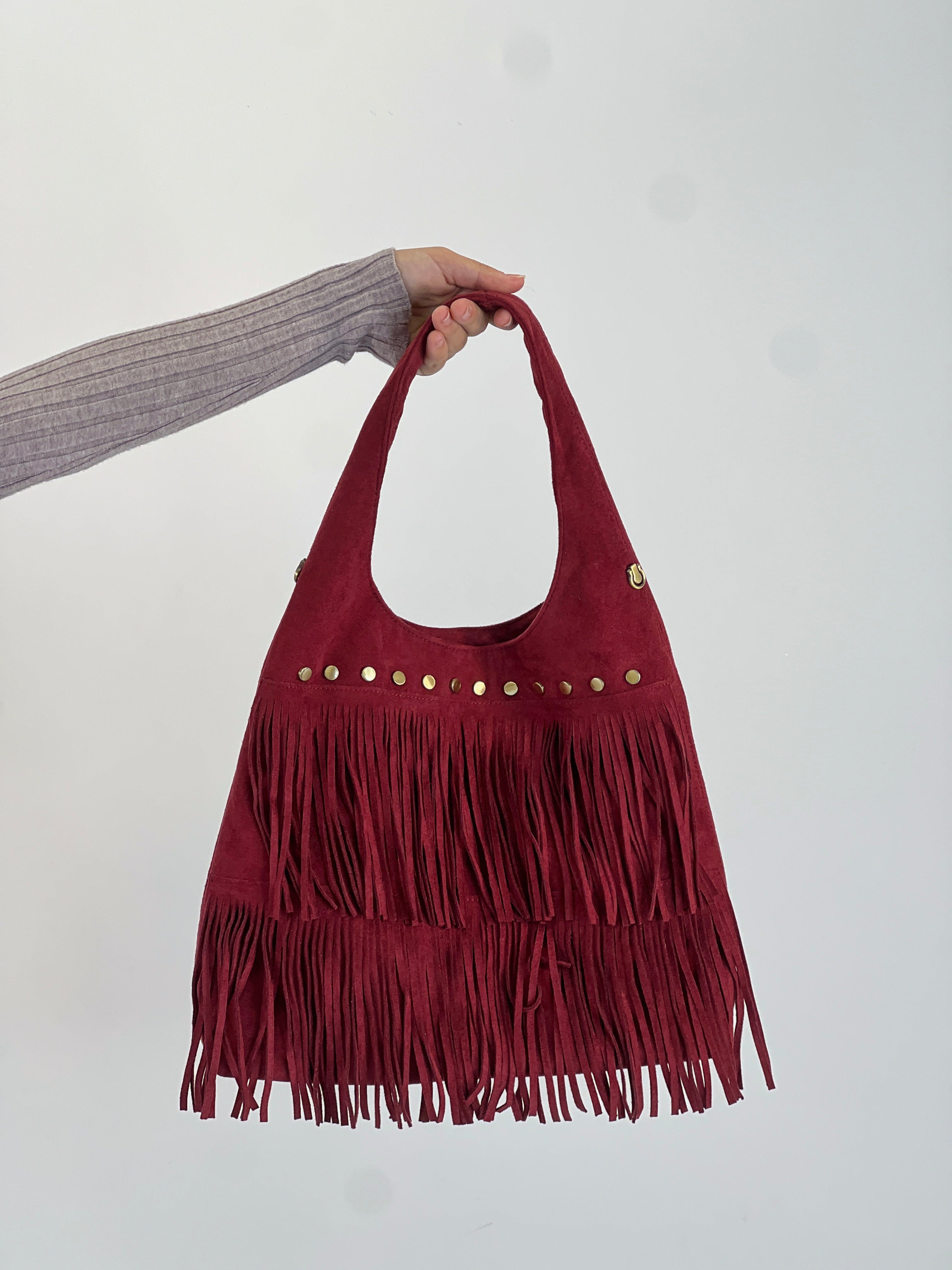 Bolso flecos tachuela - Zebra&Maduixa®