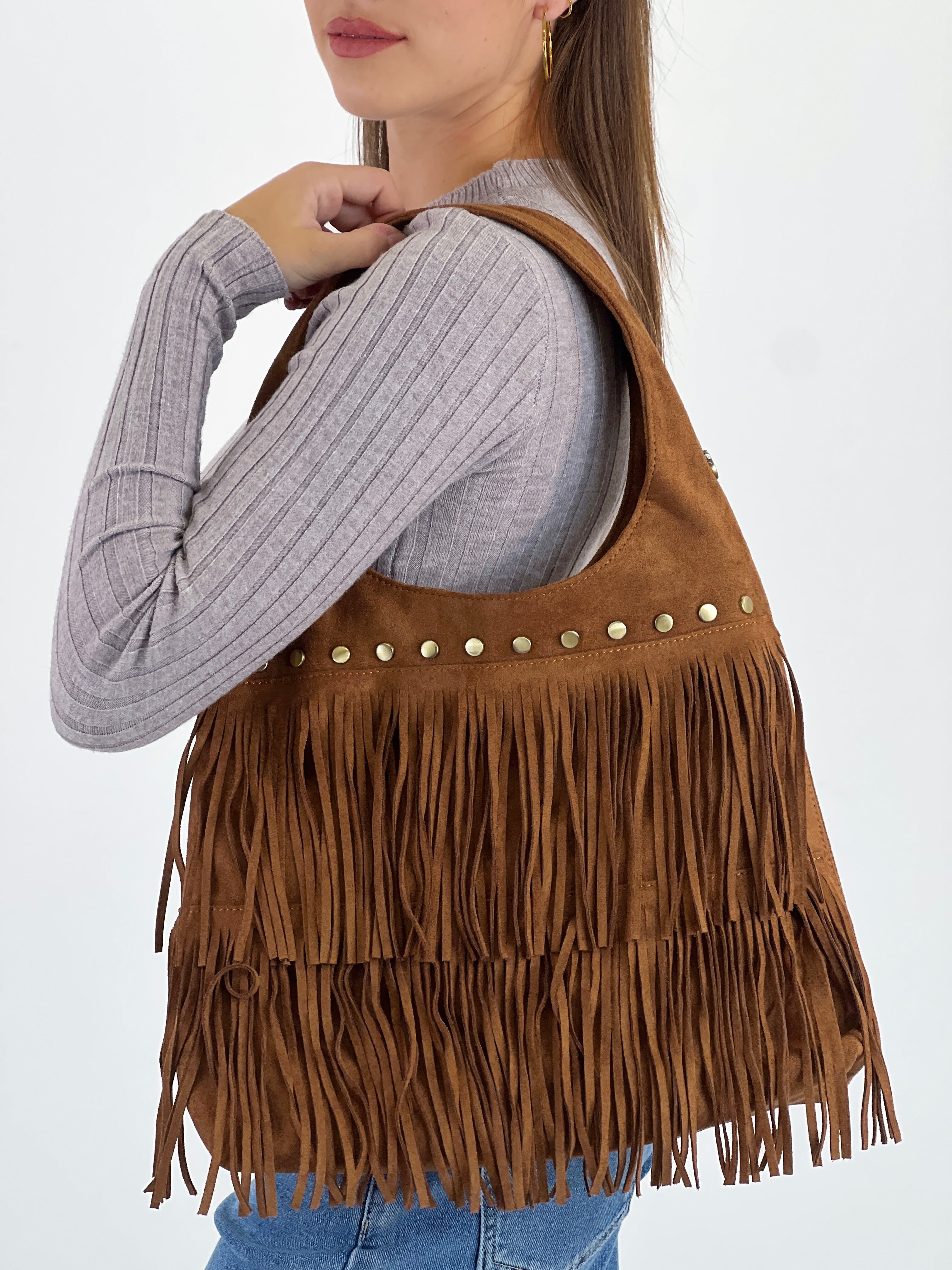 Bolso flecos tachuela - Zebra&Maduixa®