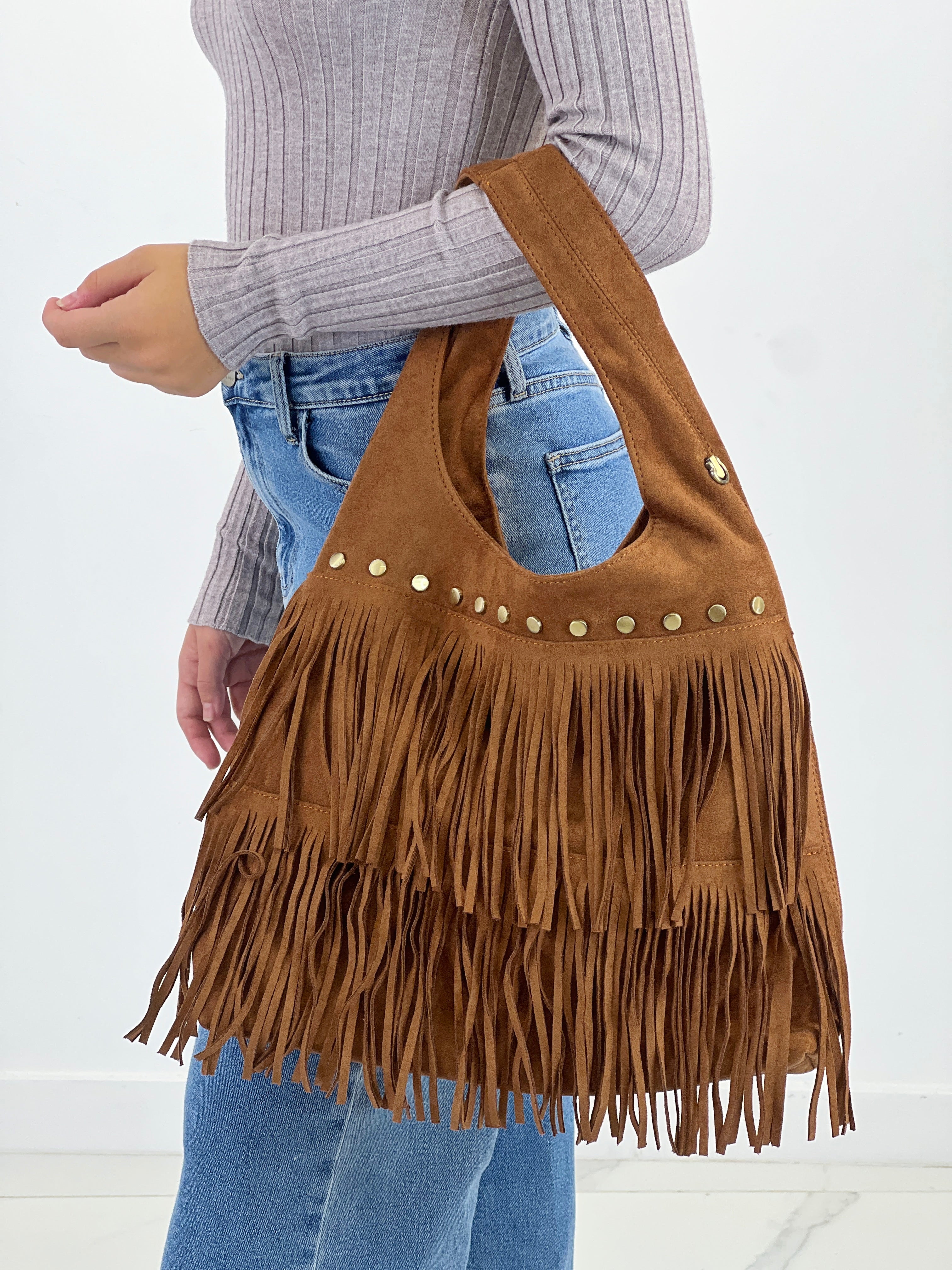 Bolso flecos tachuela - Zebra&Maduixa®