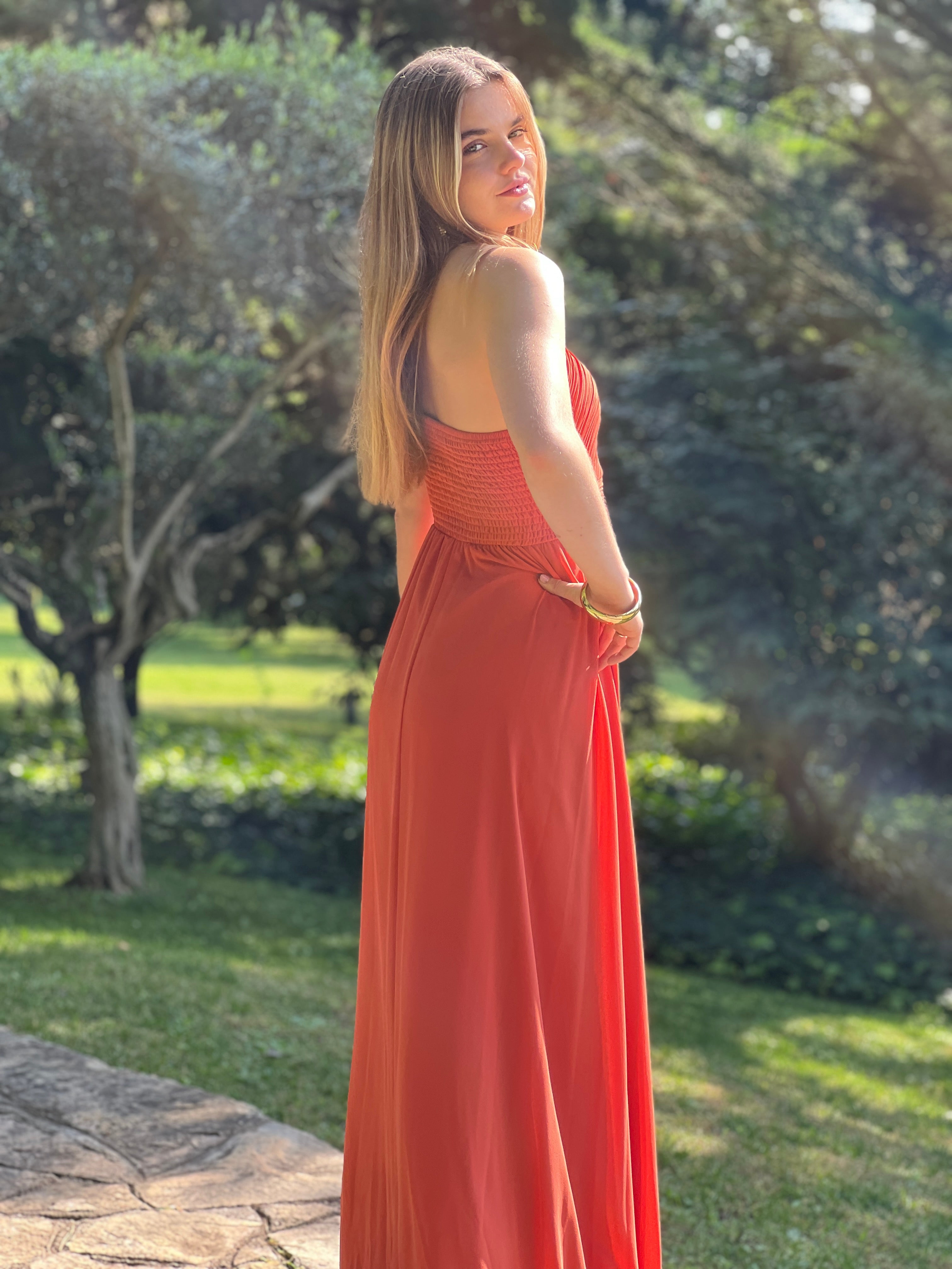 Vestido drapeado romano Julia - Zebra&Maduixa®