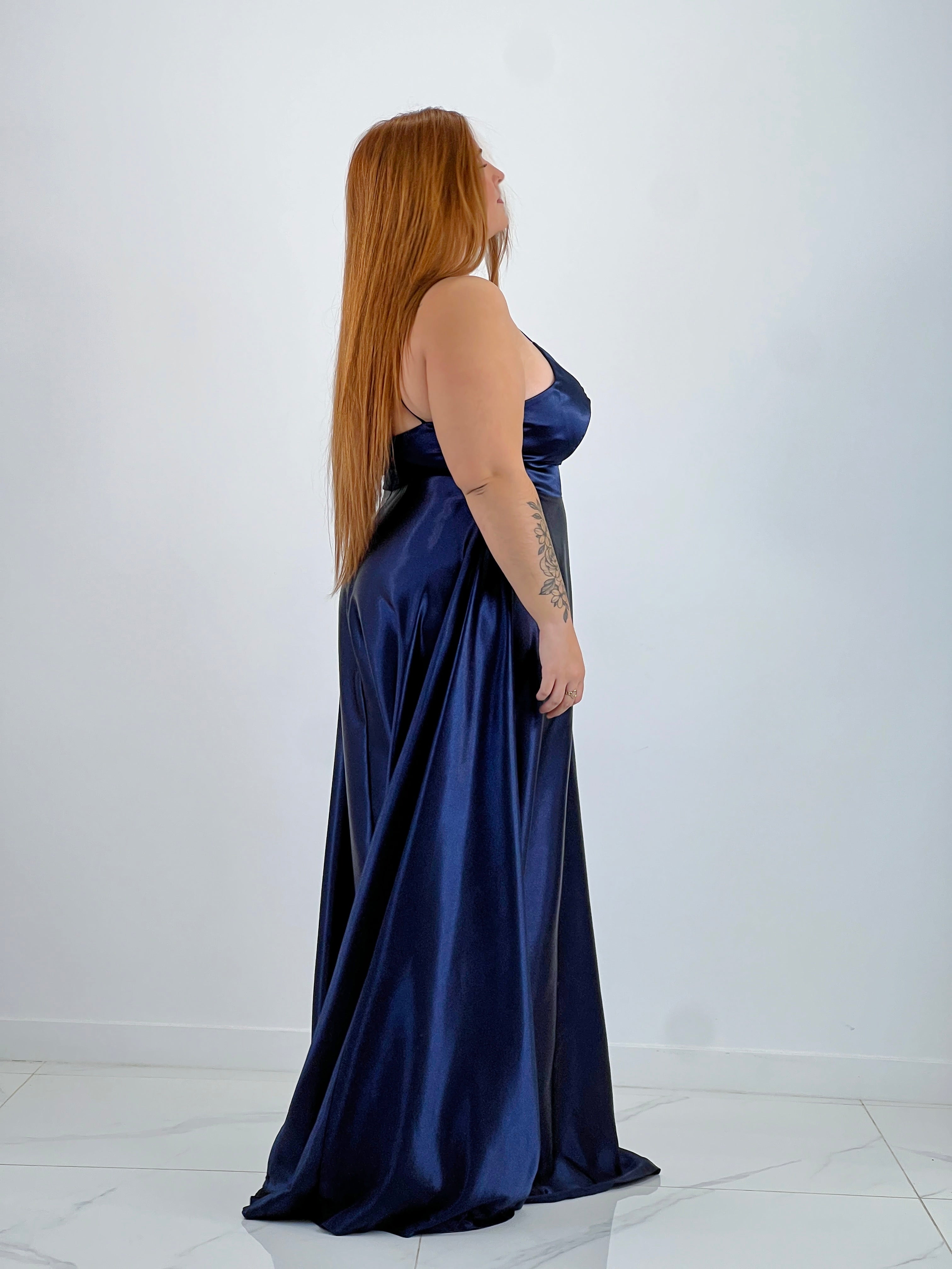 Vestido raso ceremonia Emma - Zebra&Maduixa®