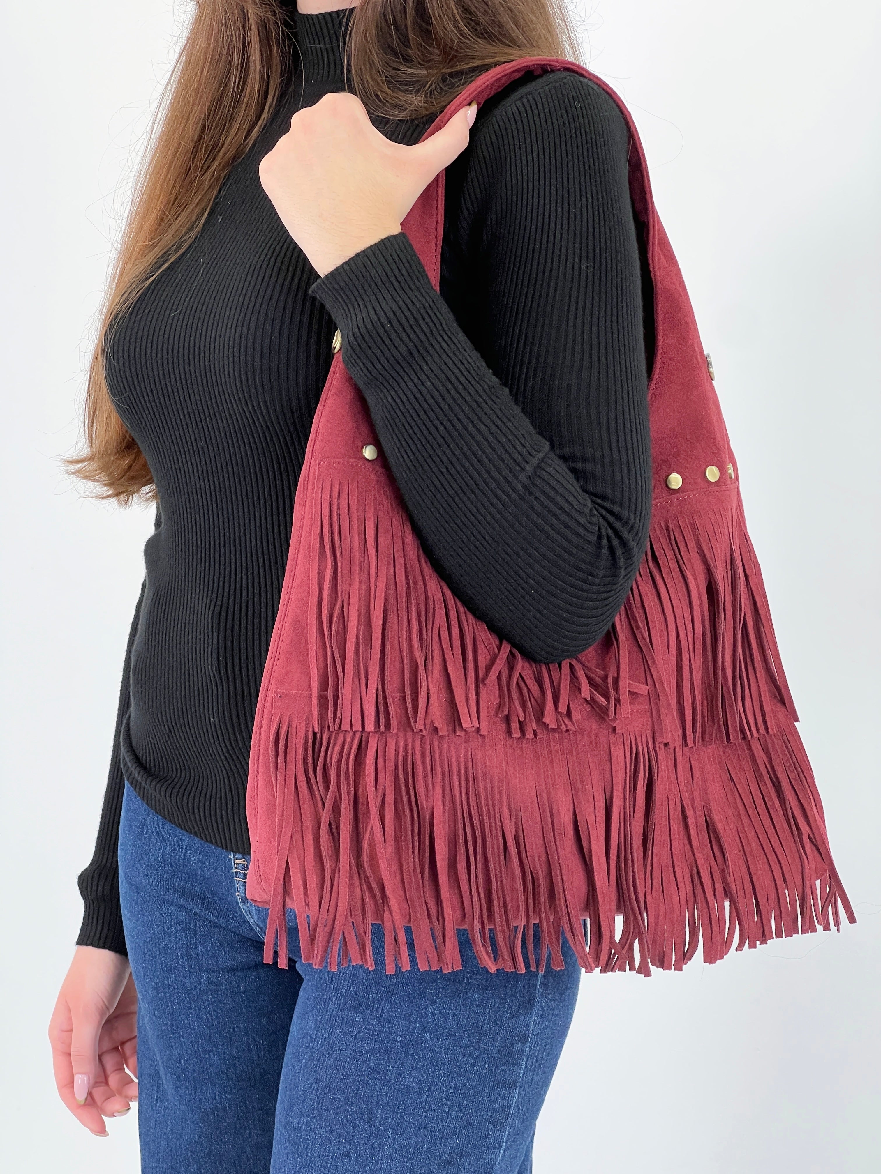 Bolso flecos tachuela - Zebra&Maduixa®
