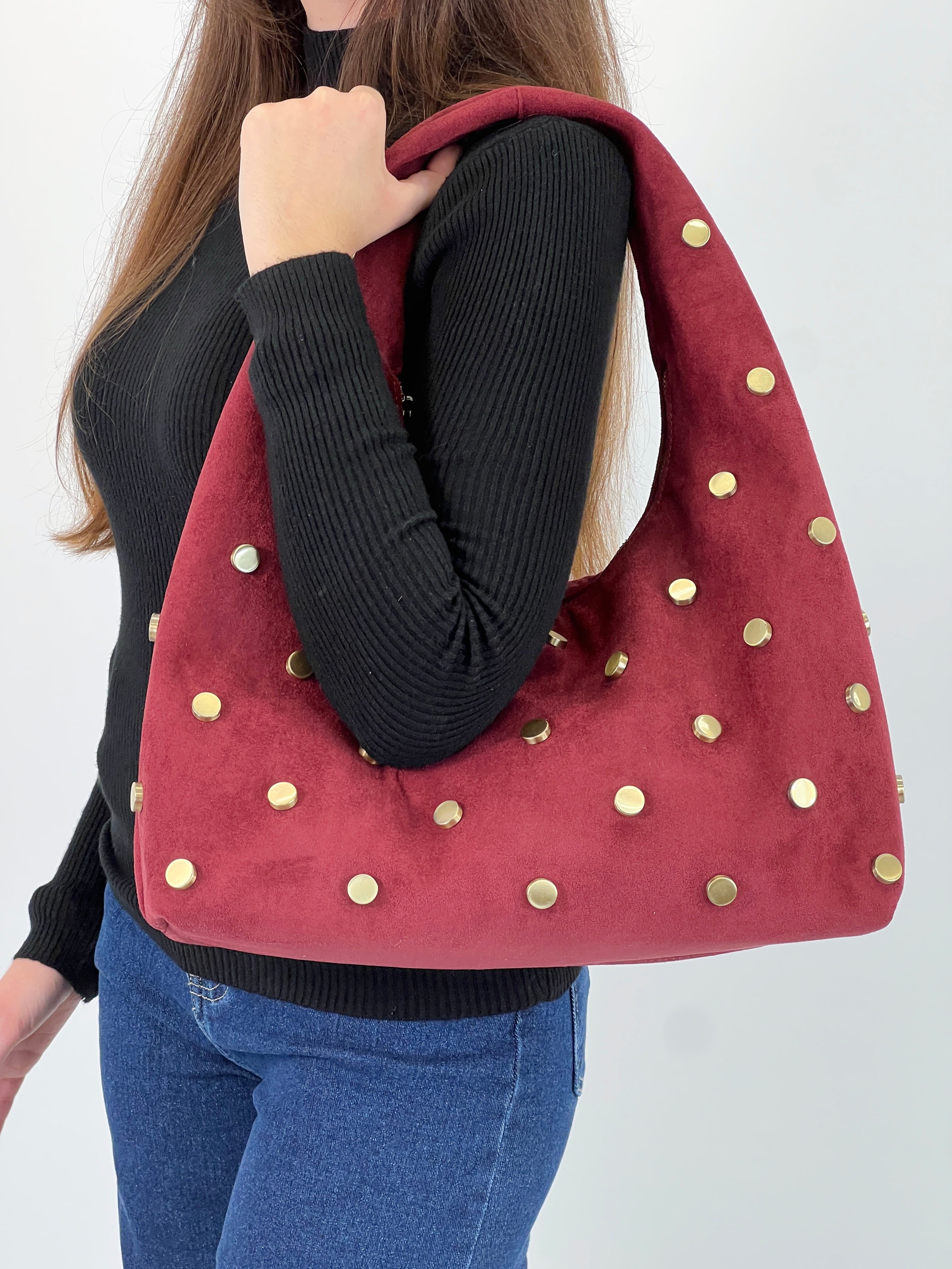 Bolso hobo tachas - Zebra&Maduixa®