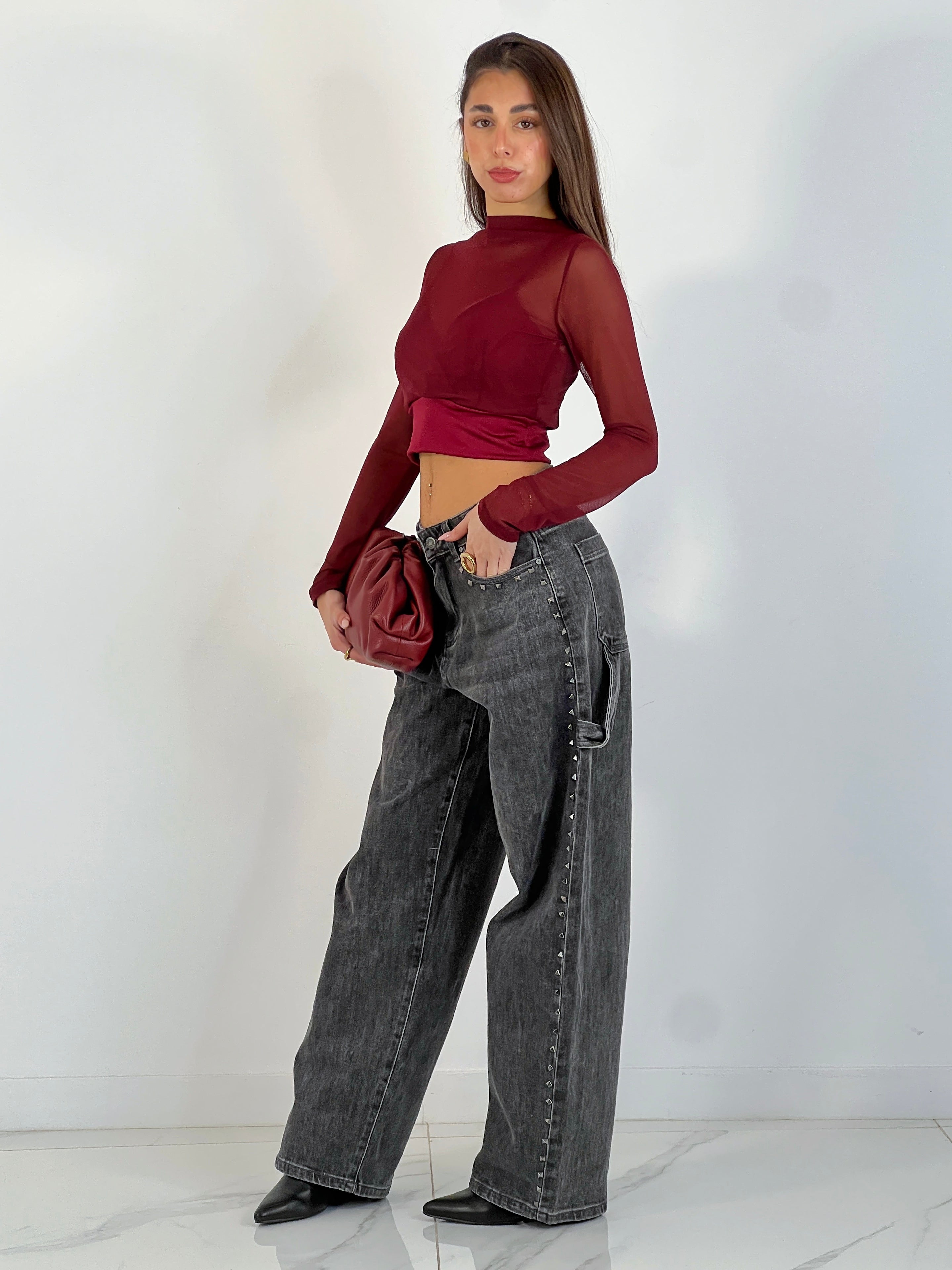 Jeans momfit tachas - Zebra&Maduixa®