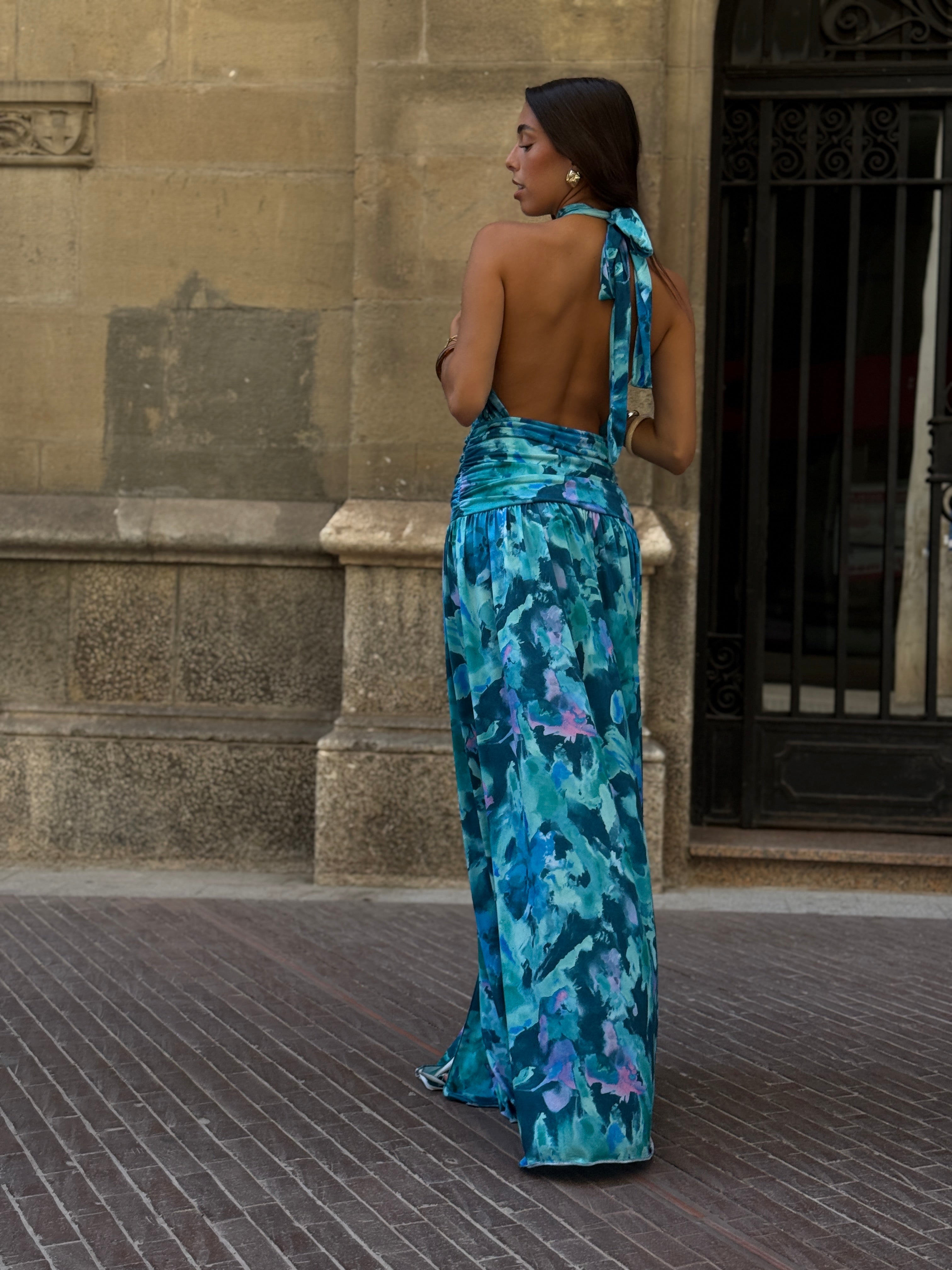 Vestit halter estampat Niria