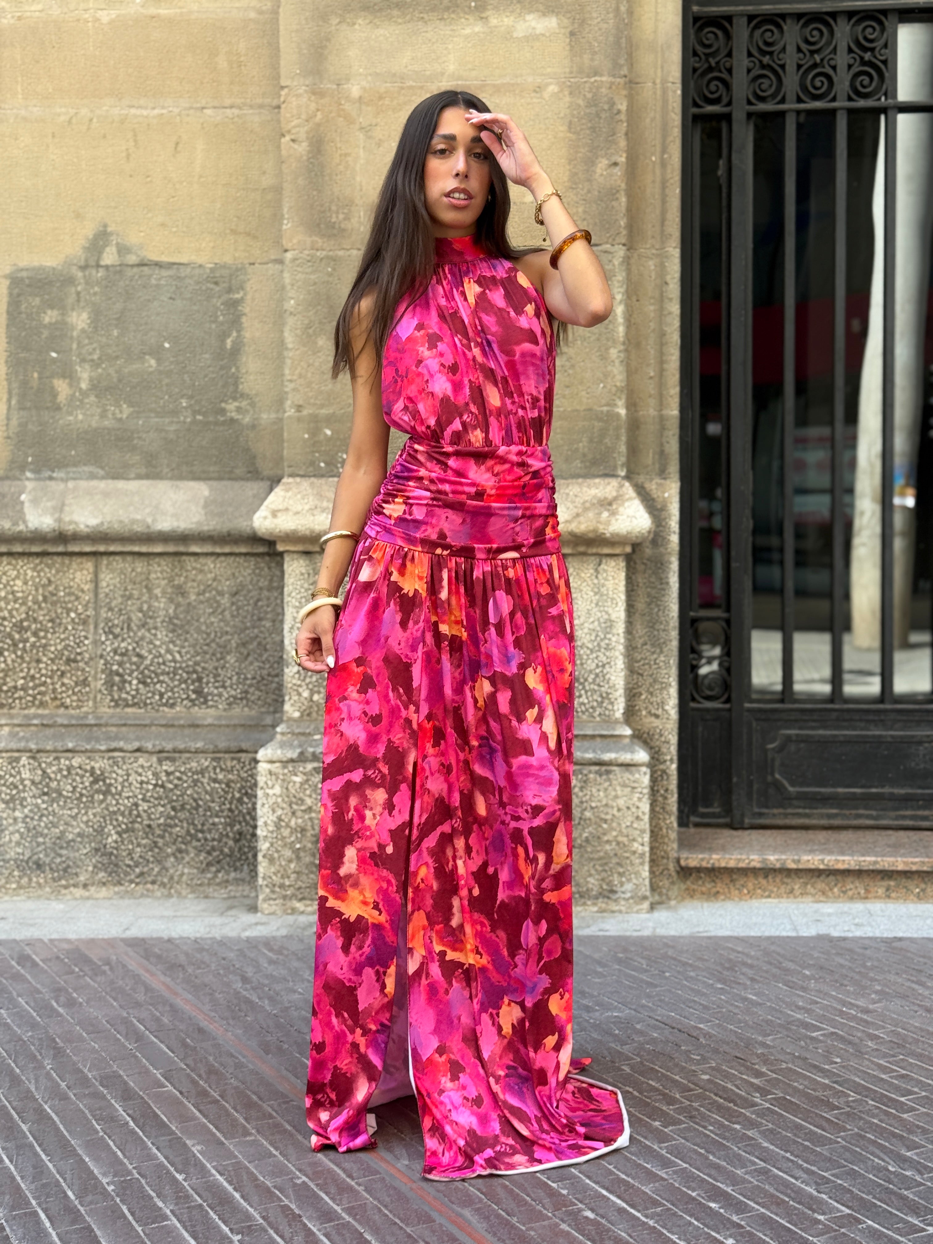 Vestit halter estampat Niria
