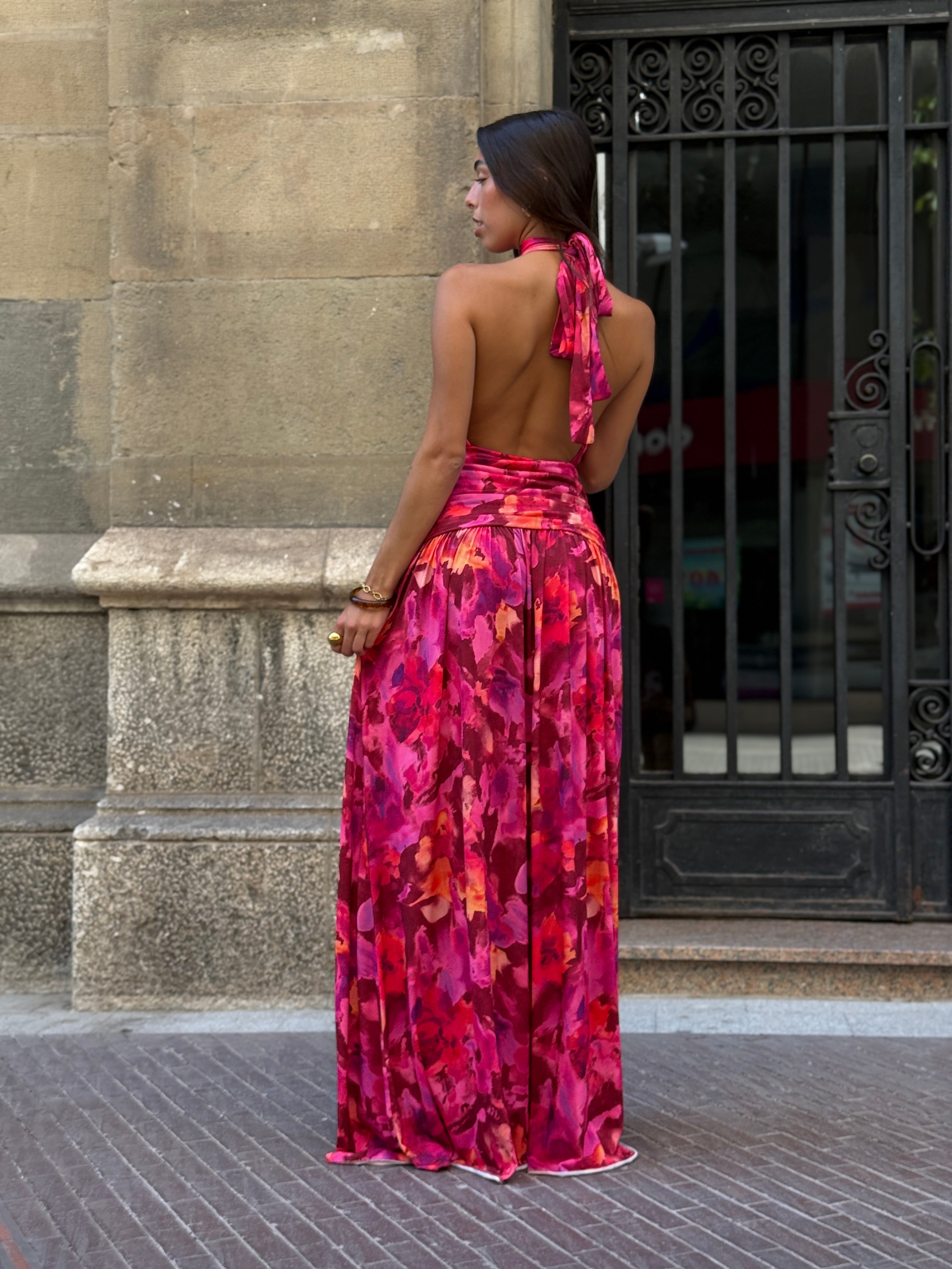 Vestit halter estampat Niria