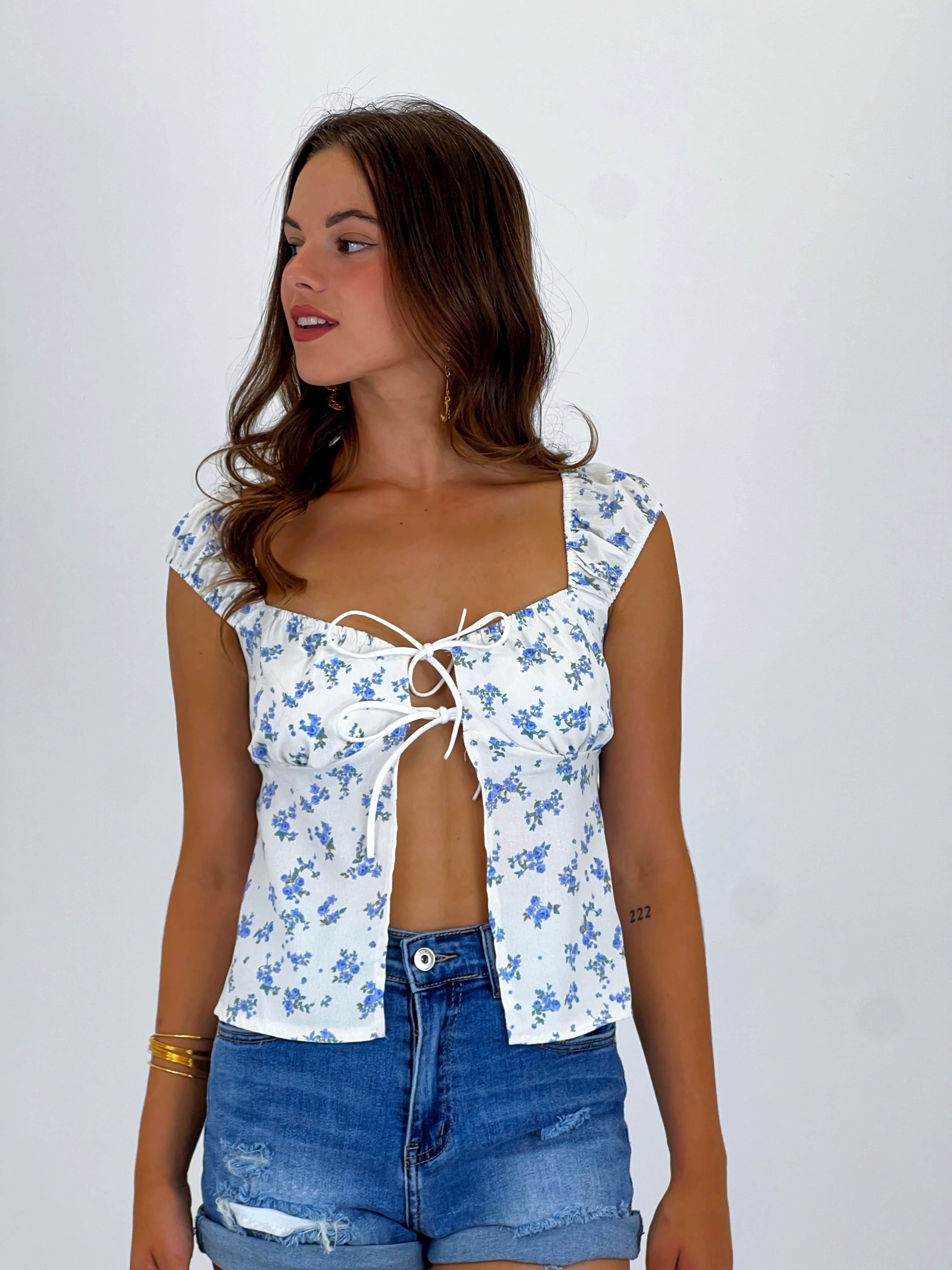 Top anudado flores - Zebra&Maduixa®