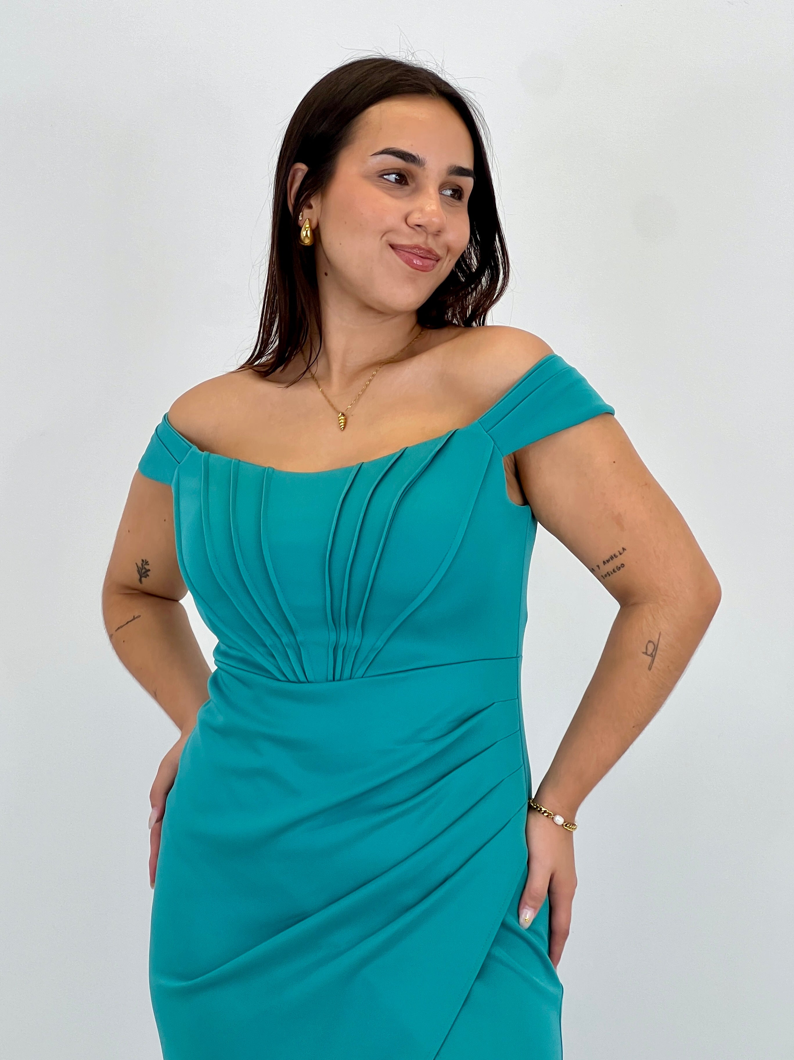 Vestido palabra de honor Selene - Zebra&Maduixa®