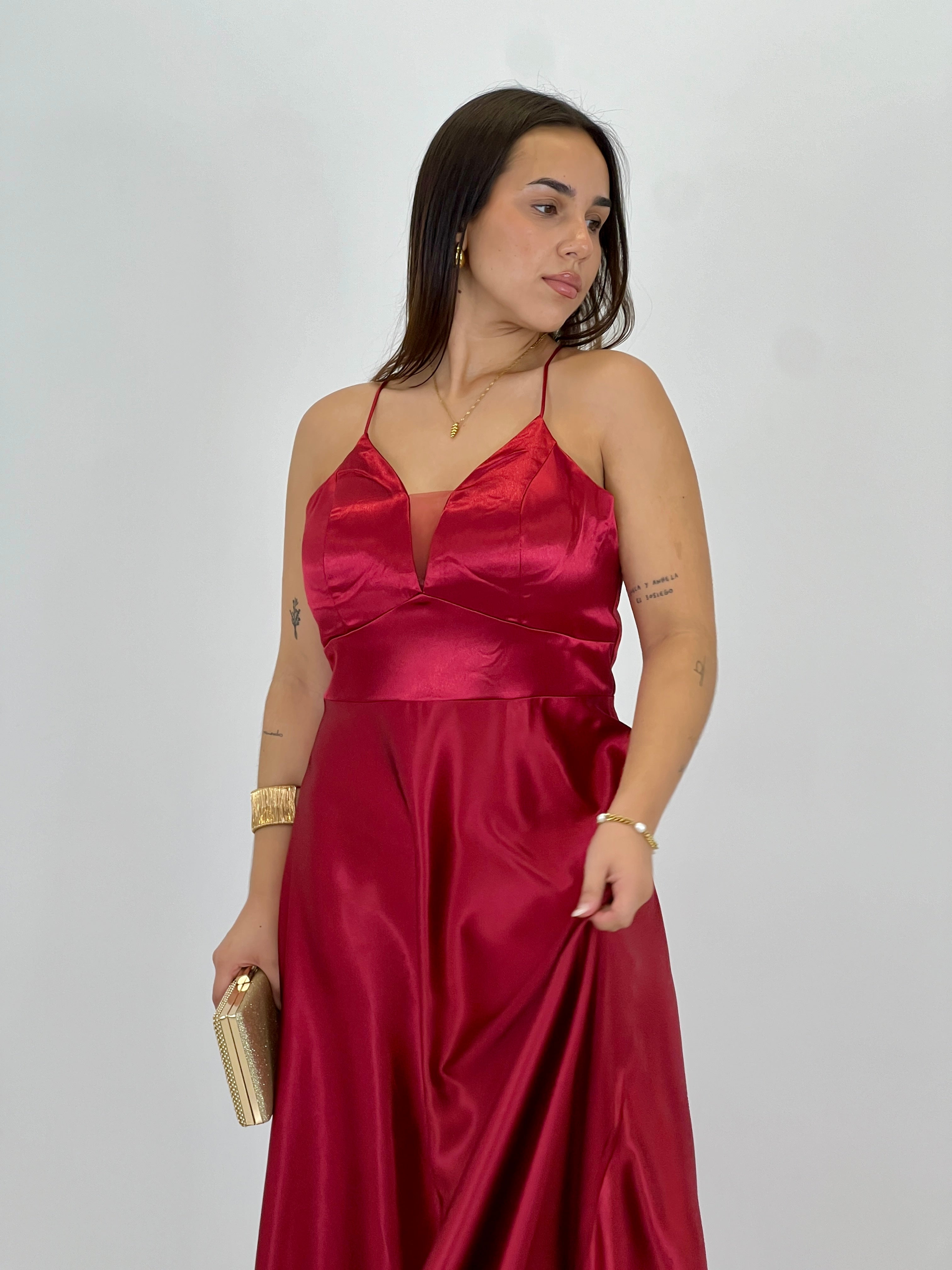 Vestido raso ceremonia Emma - Zebra&Maduixa®