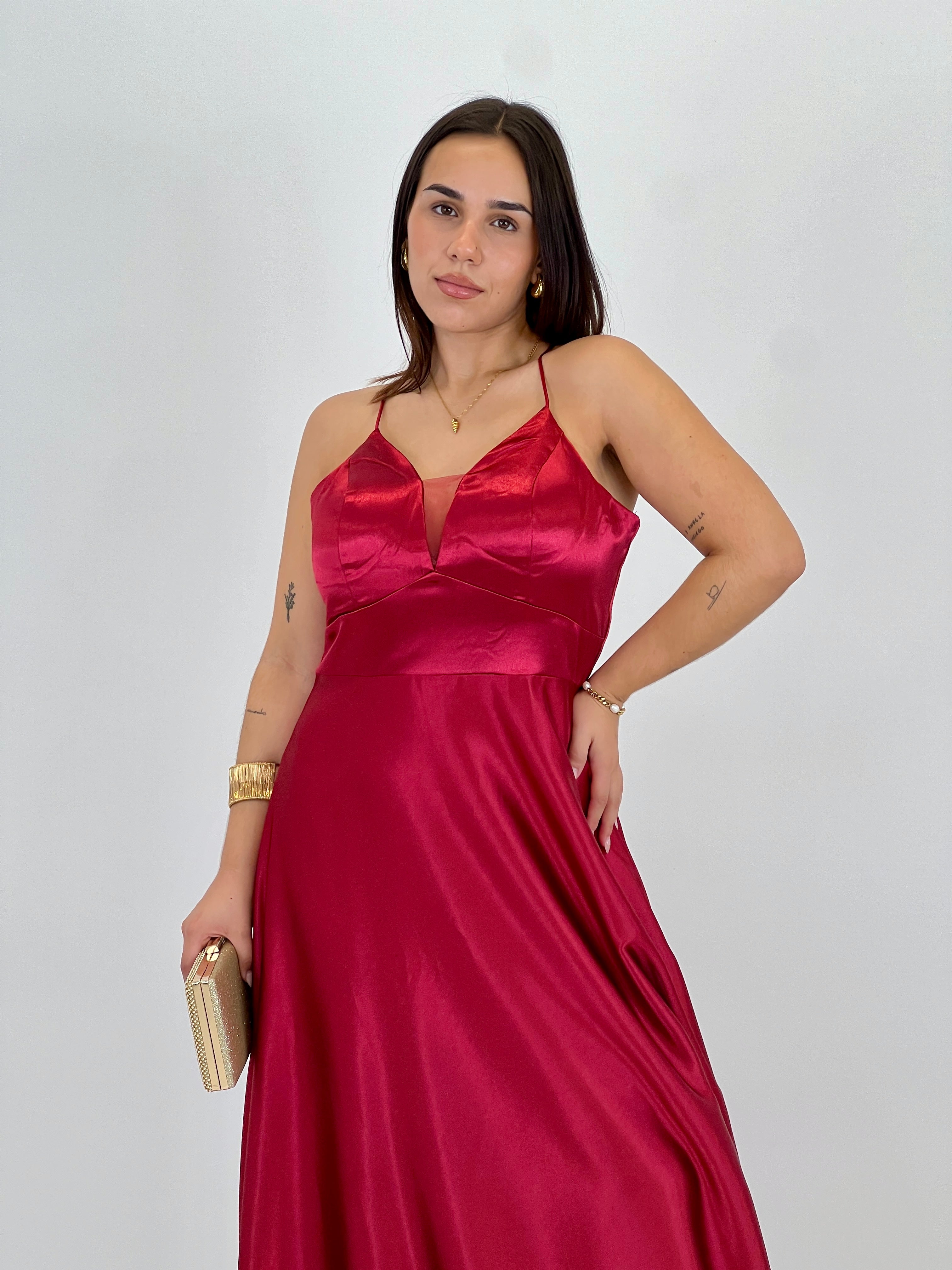 Vestido raso ceremonia Emma - Zebra&Maduixa®