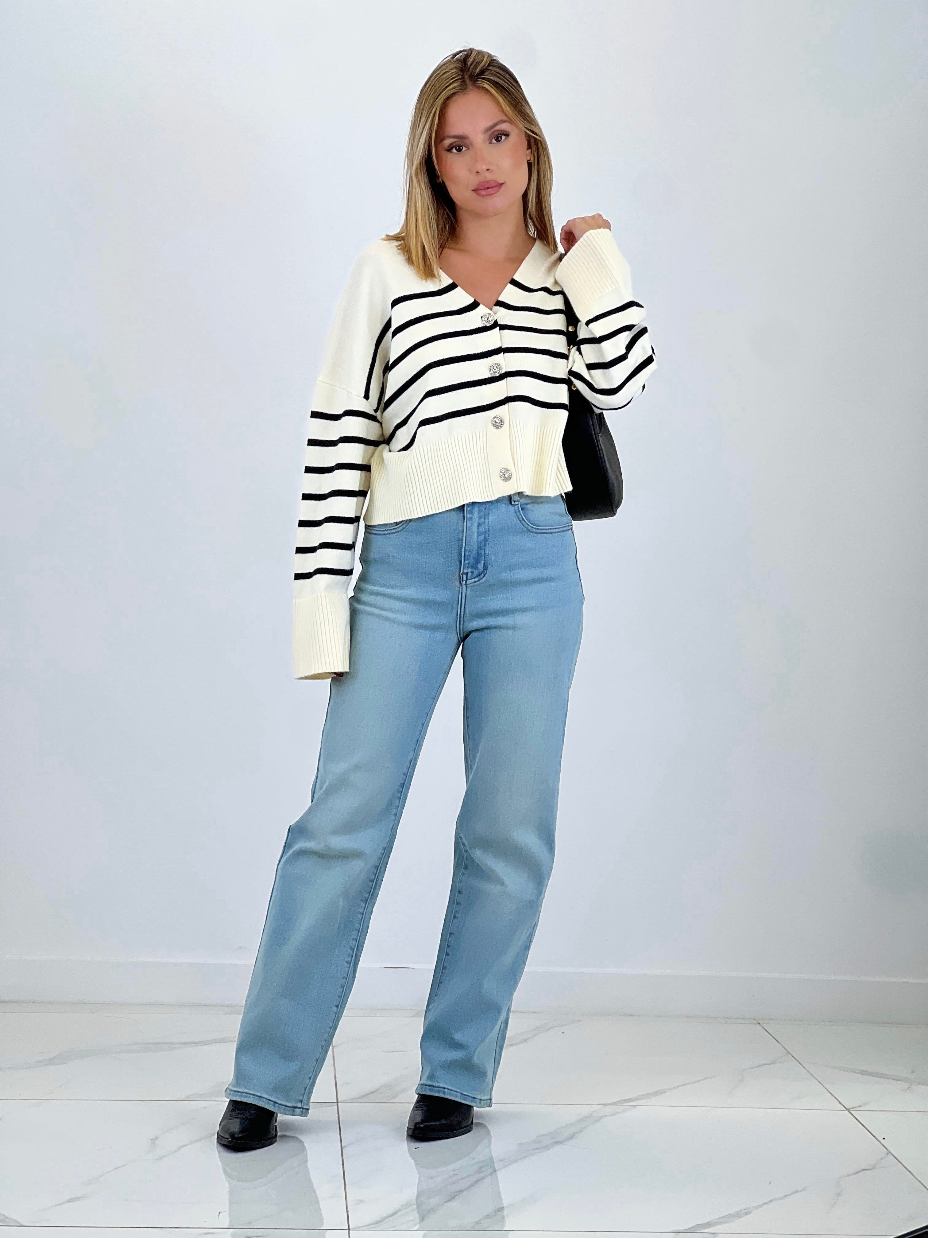 Chaqueta rayas botones - Zebra&Maduixa®