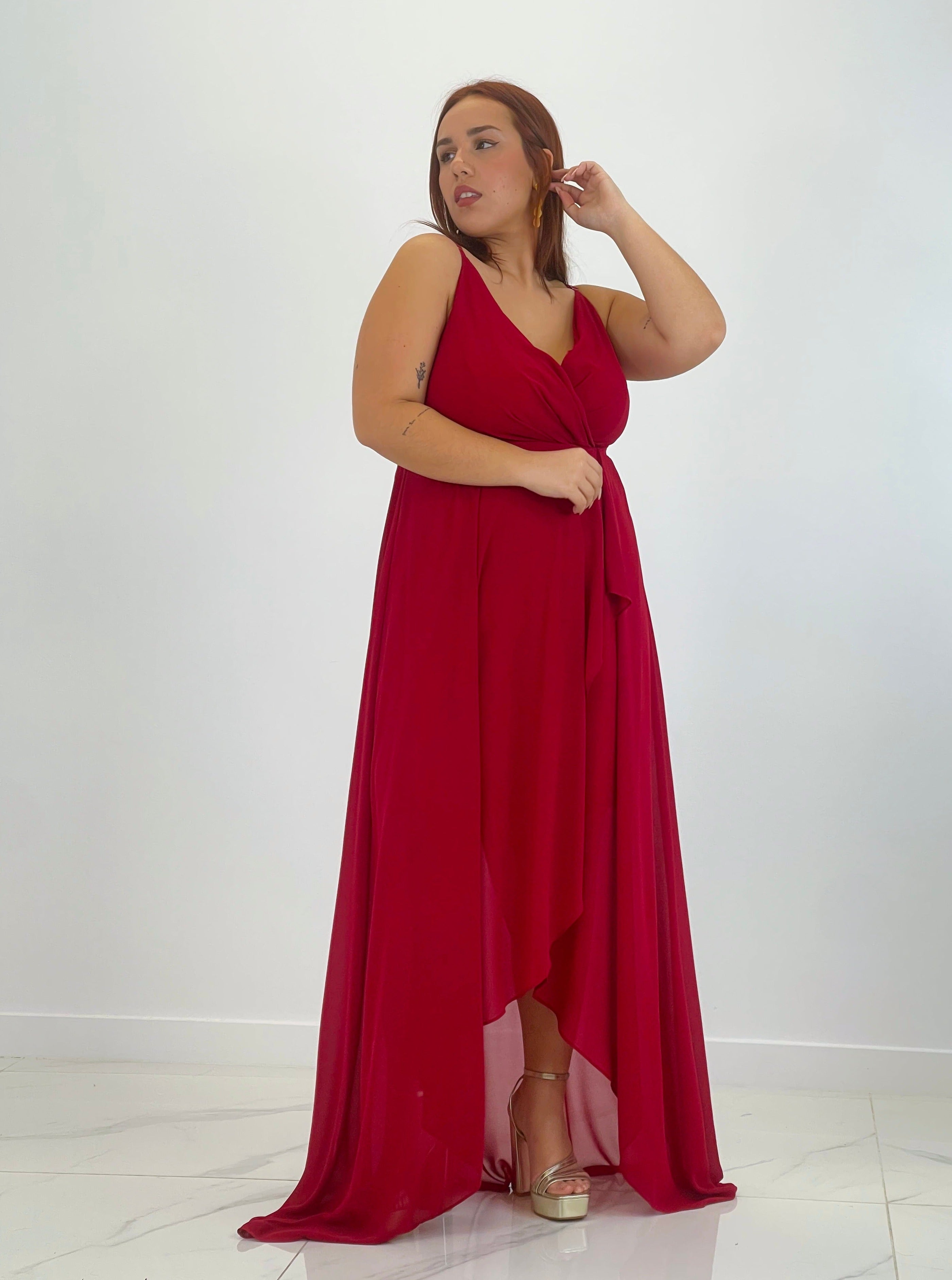 Vestido drapeado Flex Plus Size - Zebra&Maduixa®