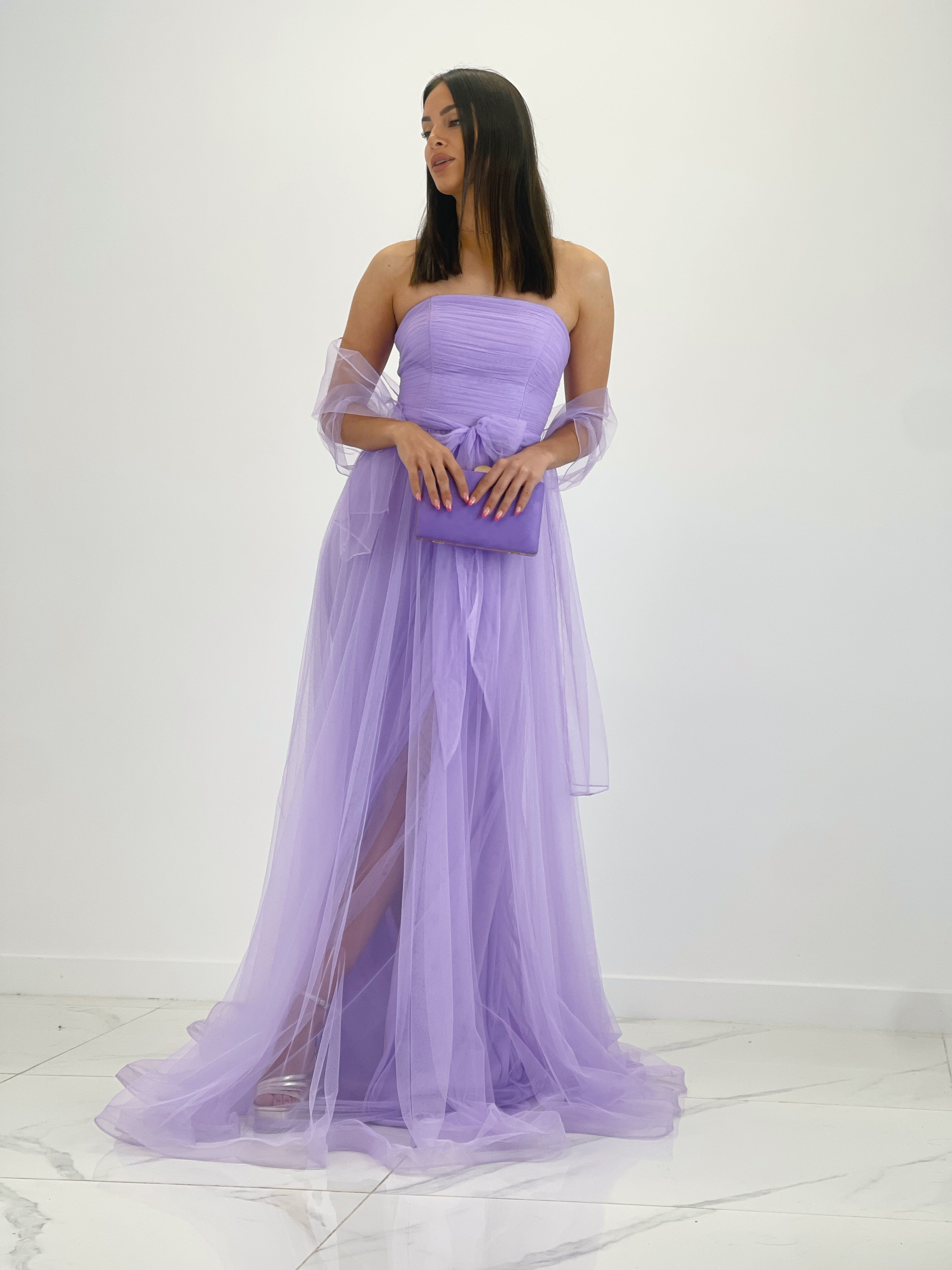 Valeria long tulle dress