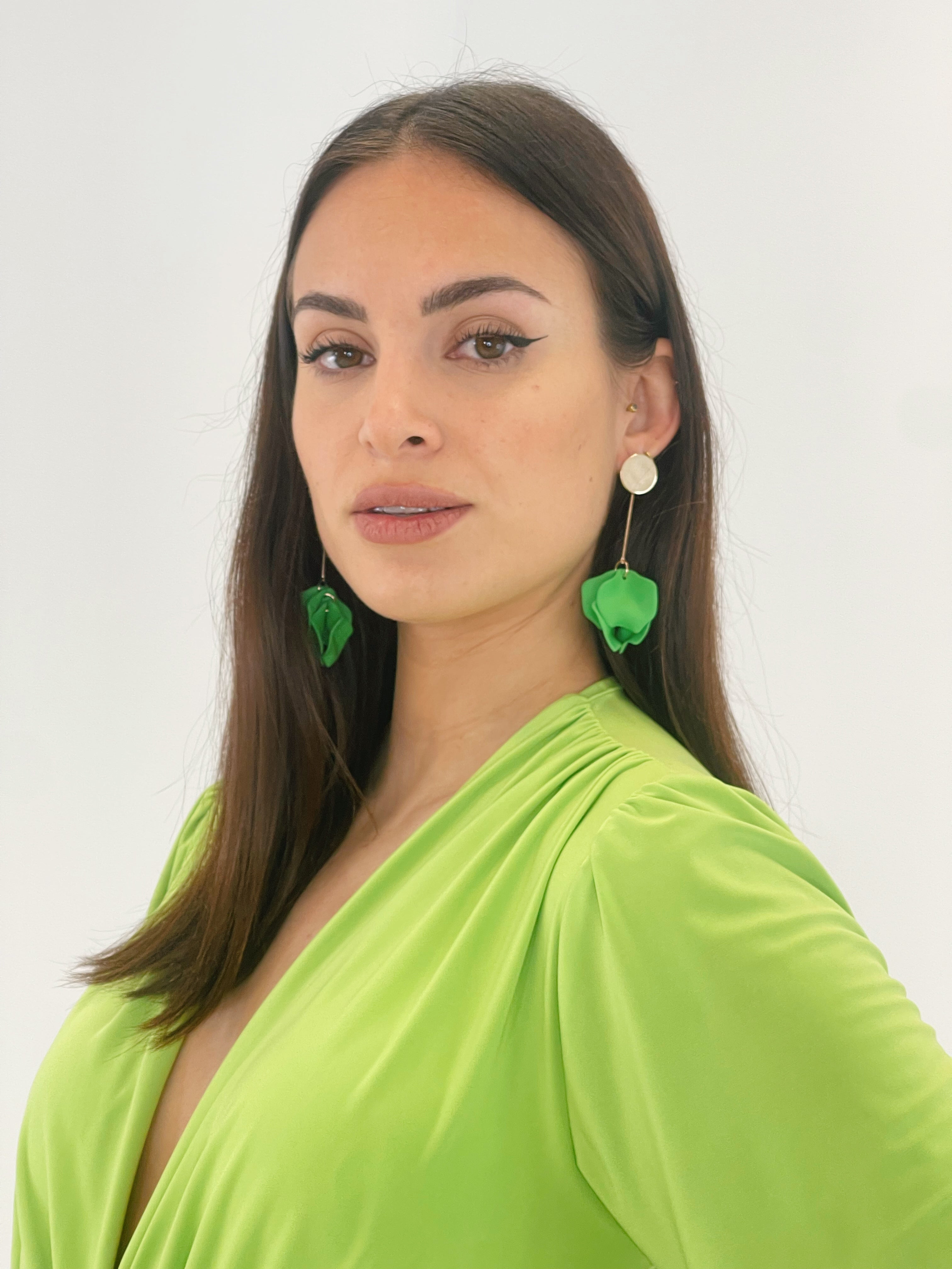 boucles d'oreilles pétales