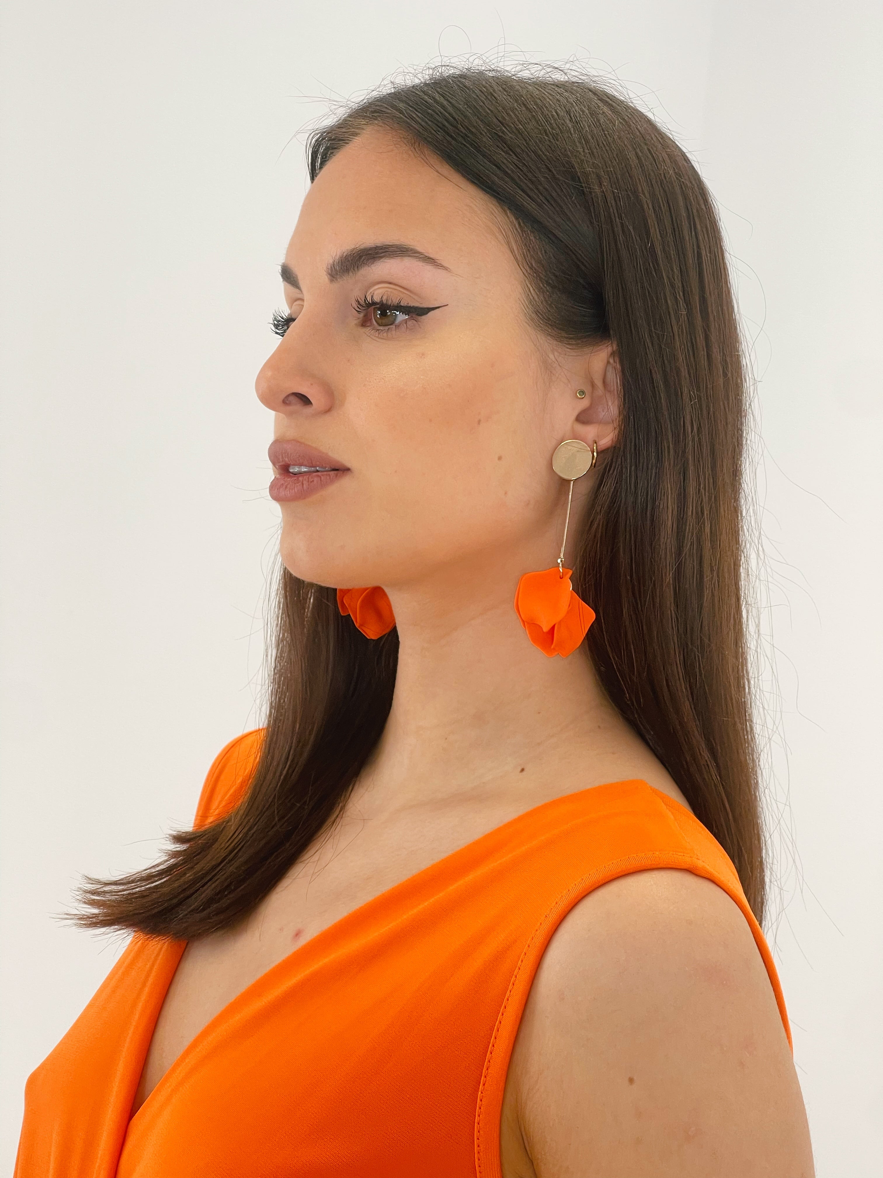 boucles d'oreilles pétales