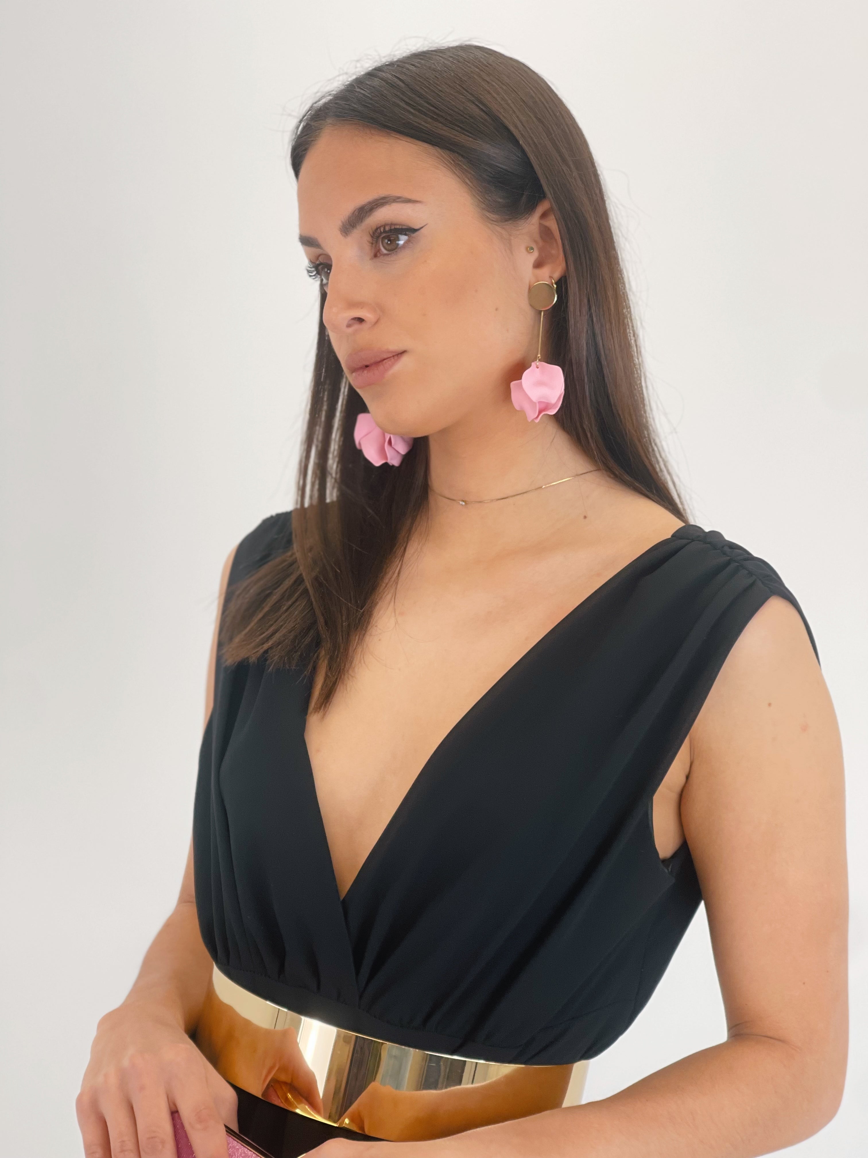 boucles d'oreilles pétales