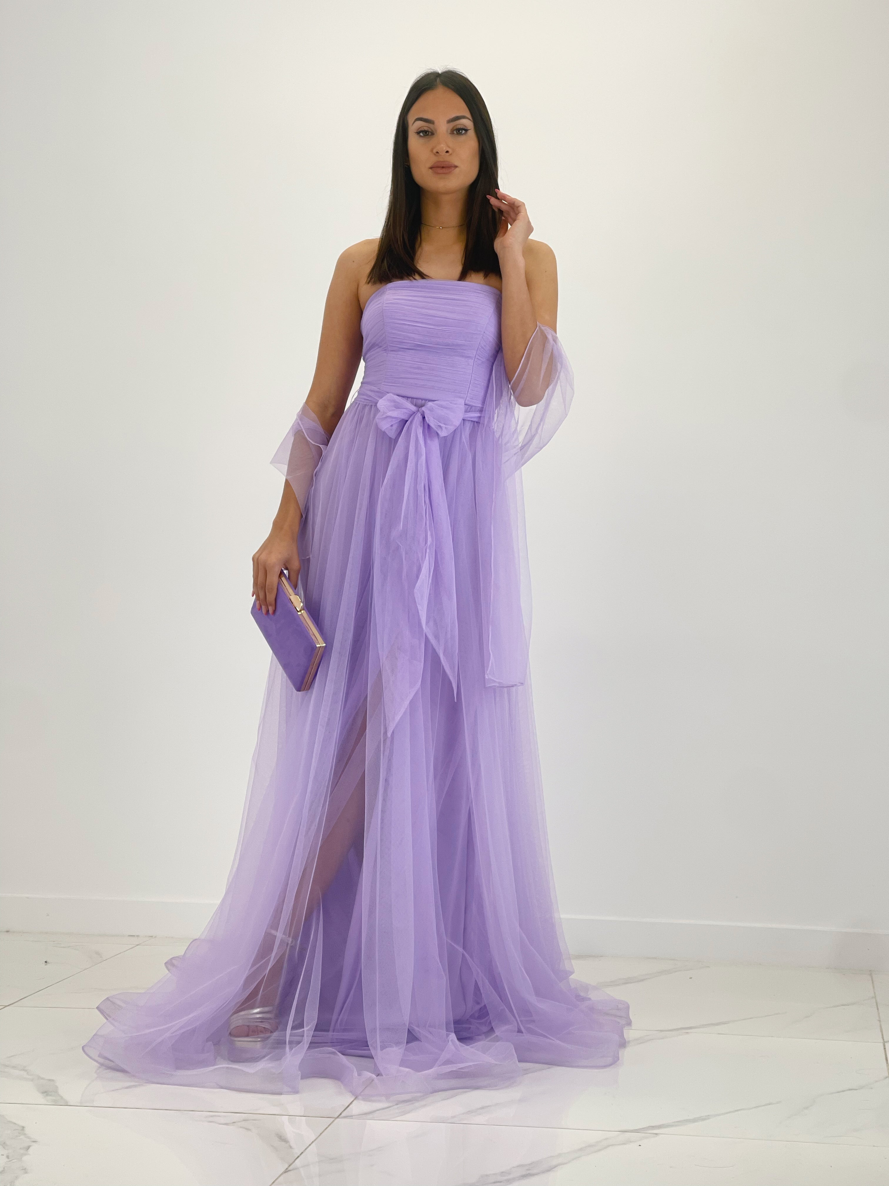 Valeria long tulle dress